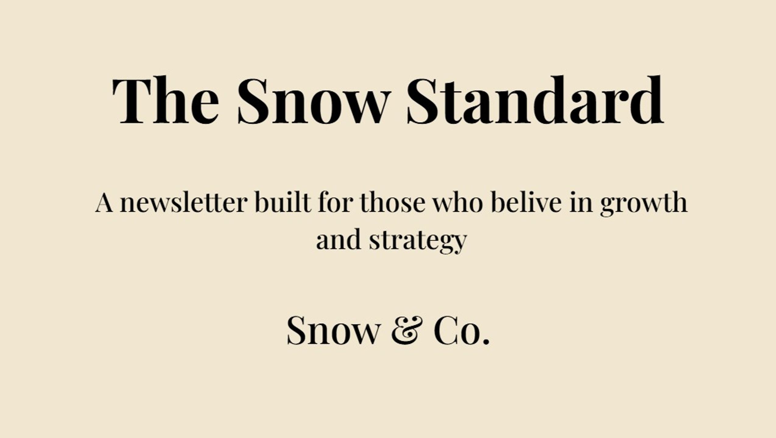 Snow & Co.