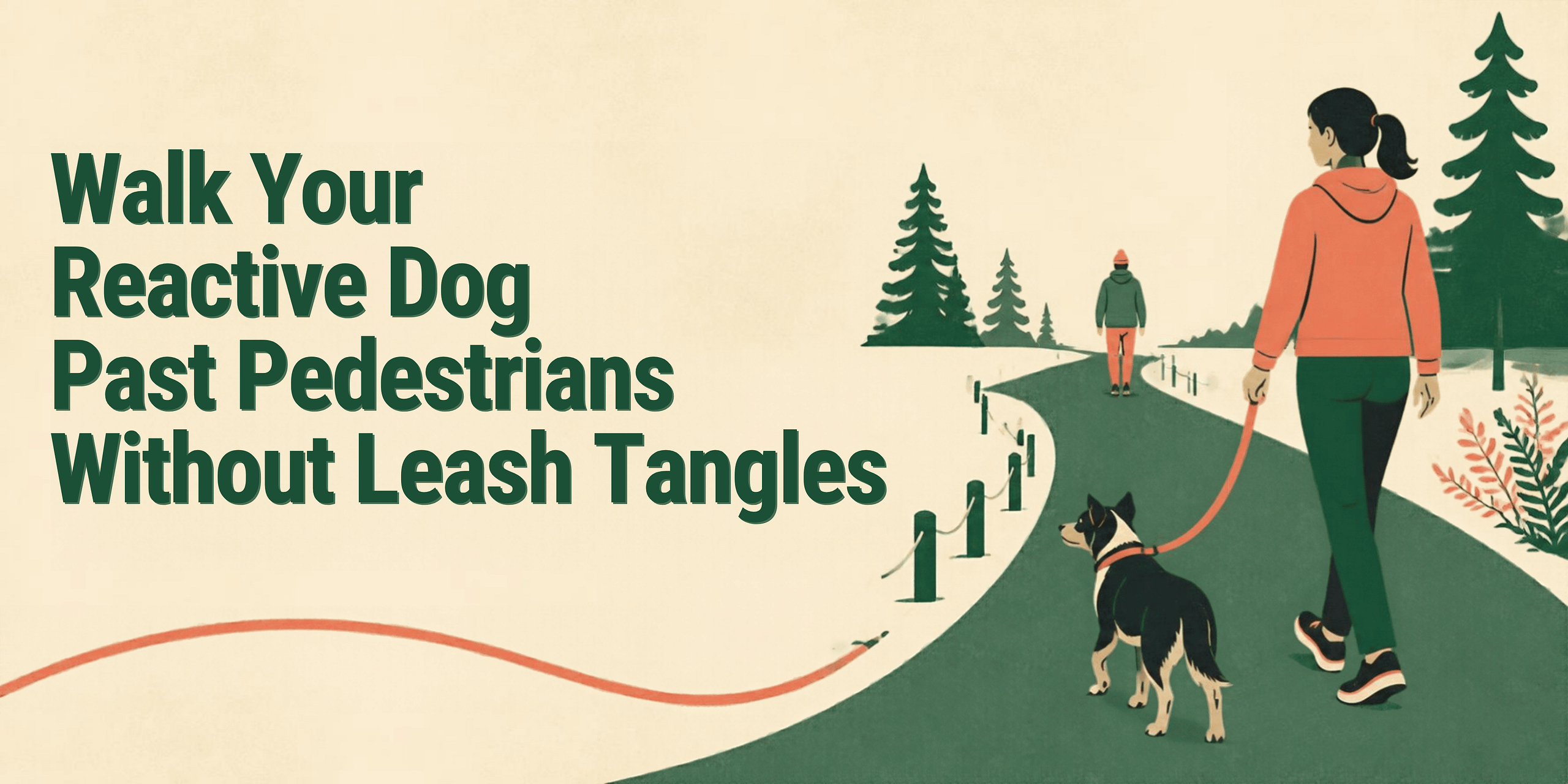 Walk Your Reactive Dog Past Pedestrians Without Leash Tangle