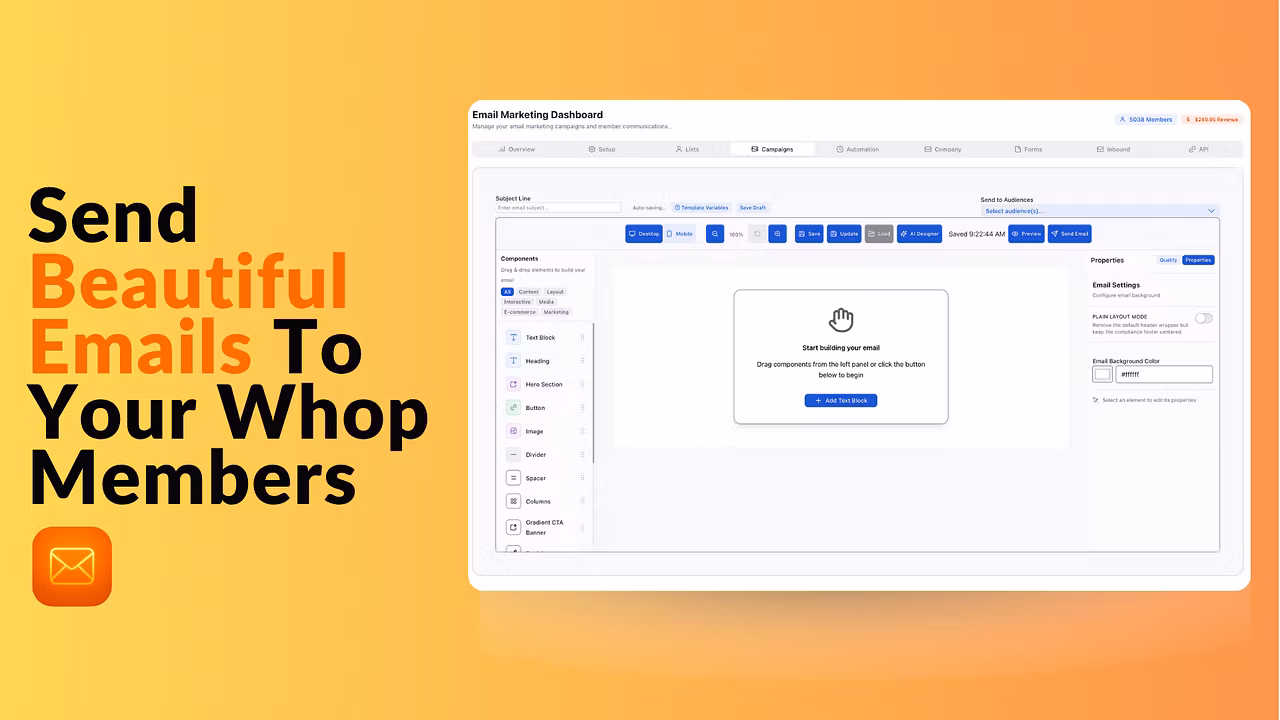 Email Marketing For Whop