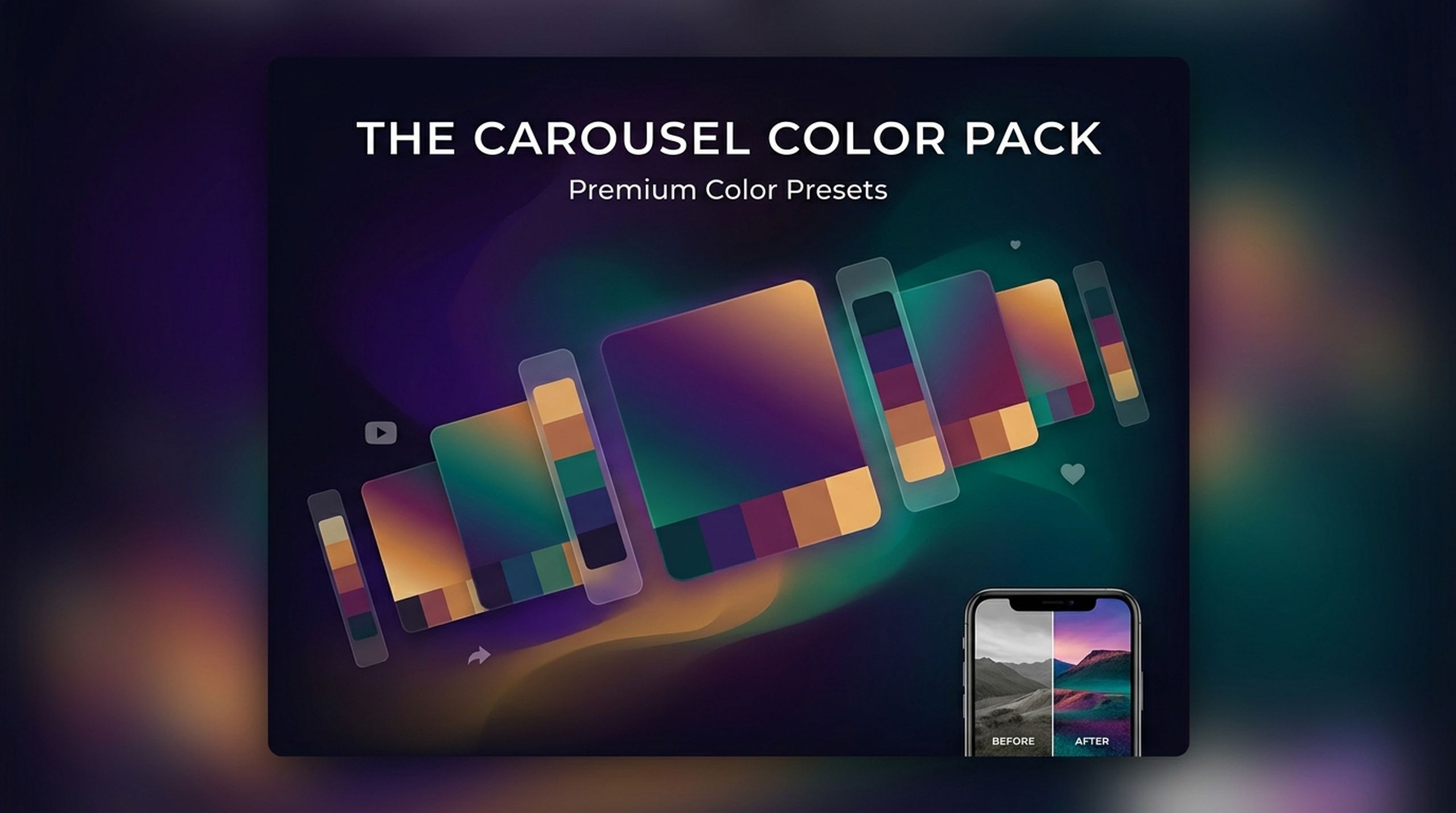 The Carousel Color Pack · 10 Presets + 4K Photo Method