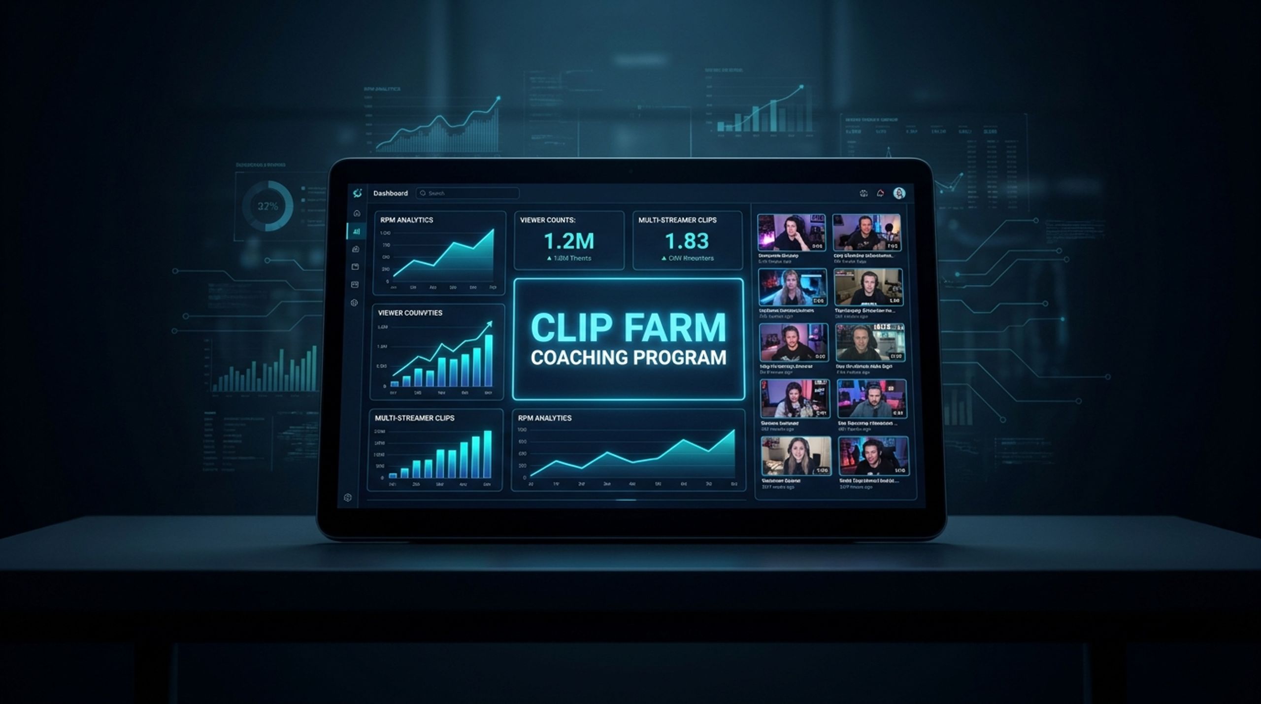 Multi-Streamer Clip Farm Manager: Scale to 100 Members