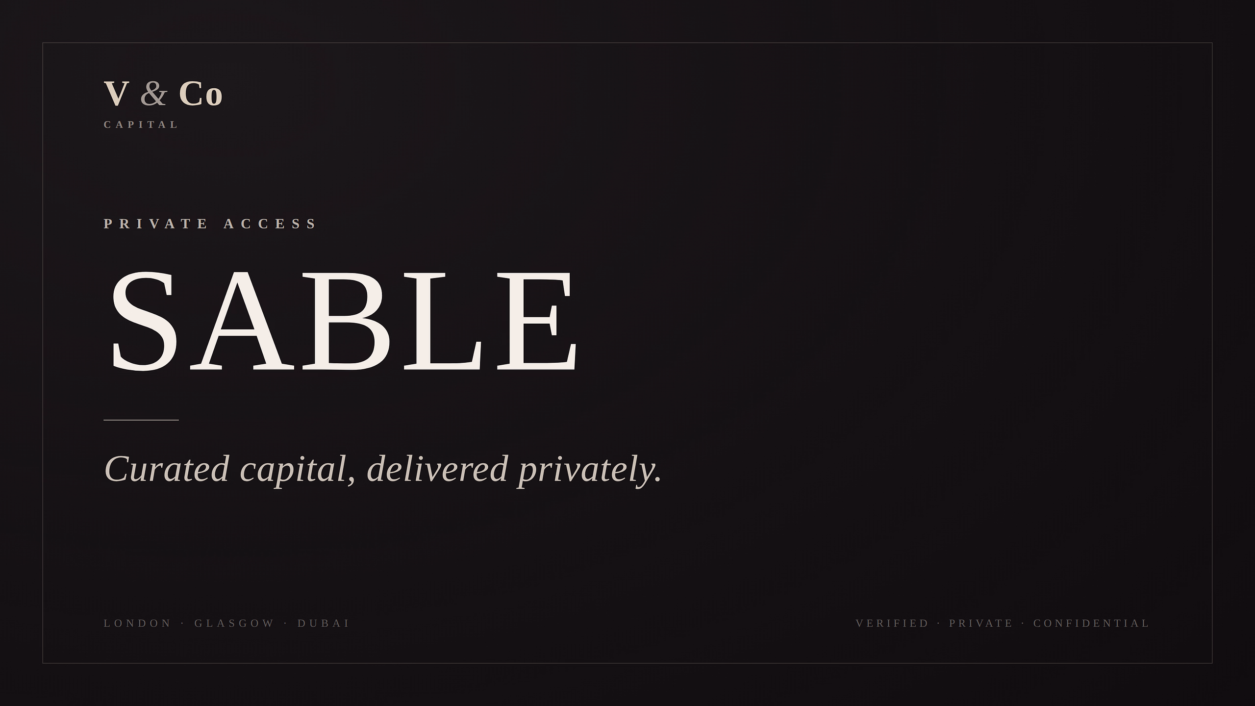 V & Co Capital