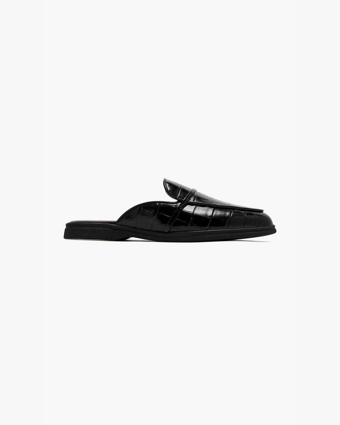 Made-to-Order Crocodile Leather Backless Loafers