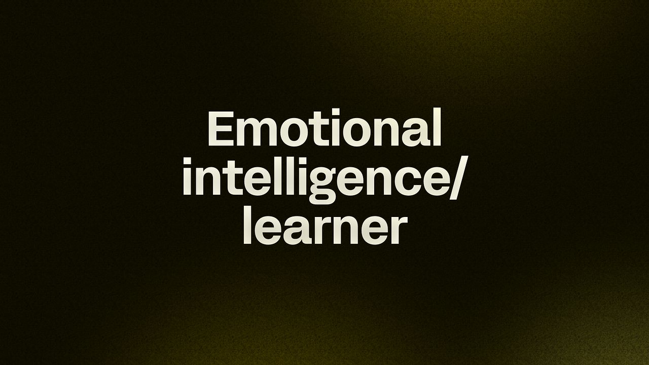 Emotional intelligence/learner