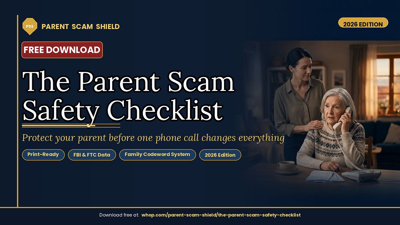FREE Parent Scam Shield Checklist
