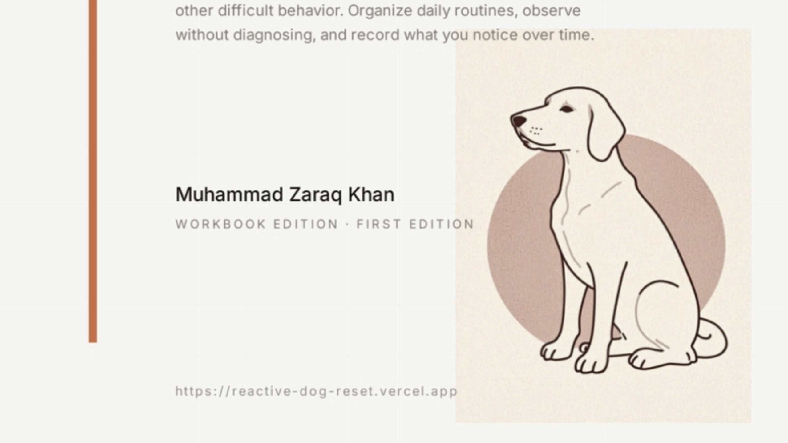 The Reactive Dog Reset
