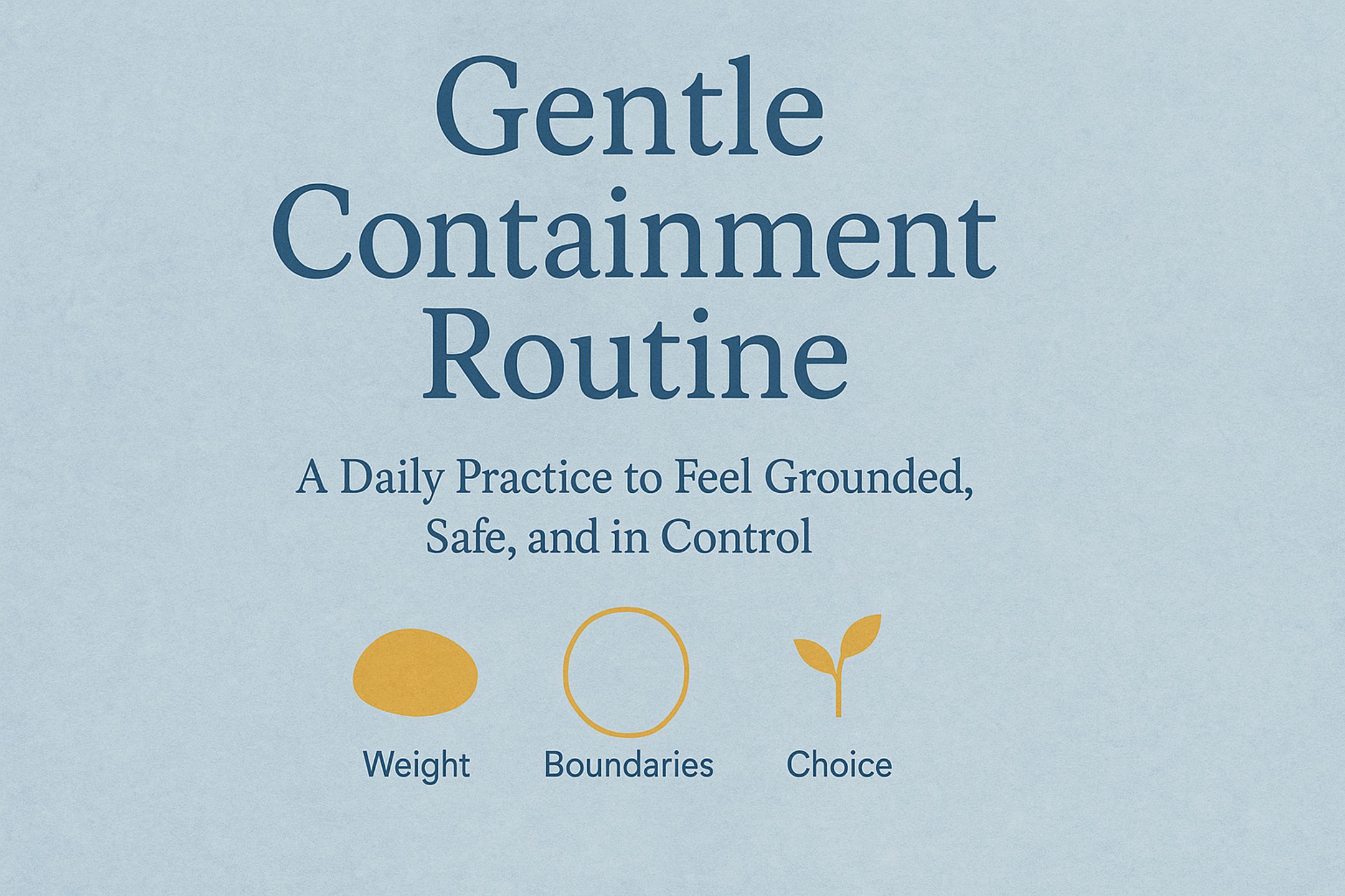 Gentle Containment Routine