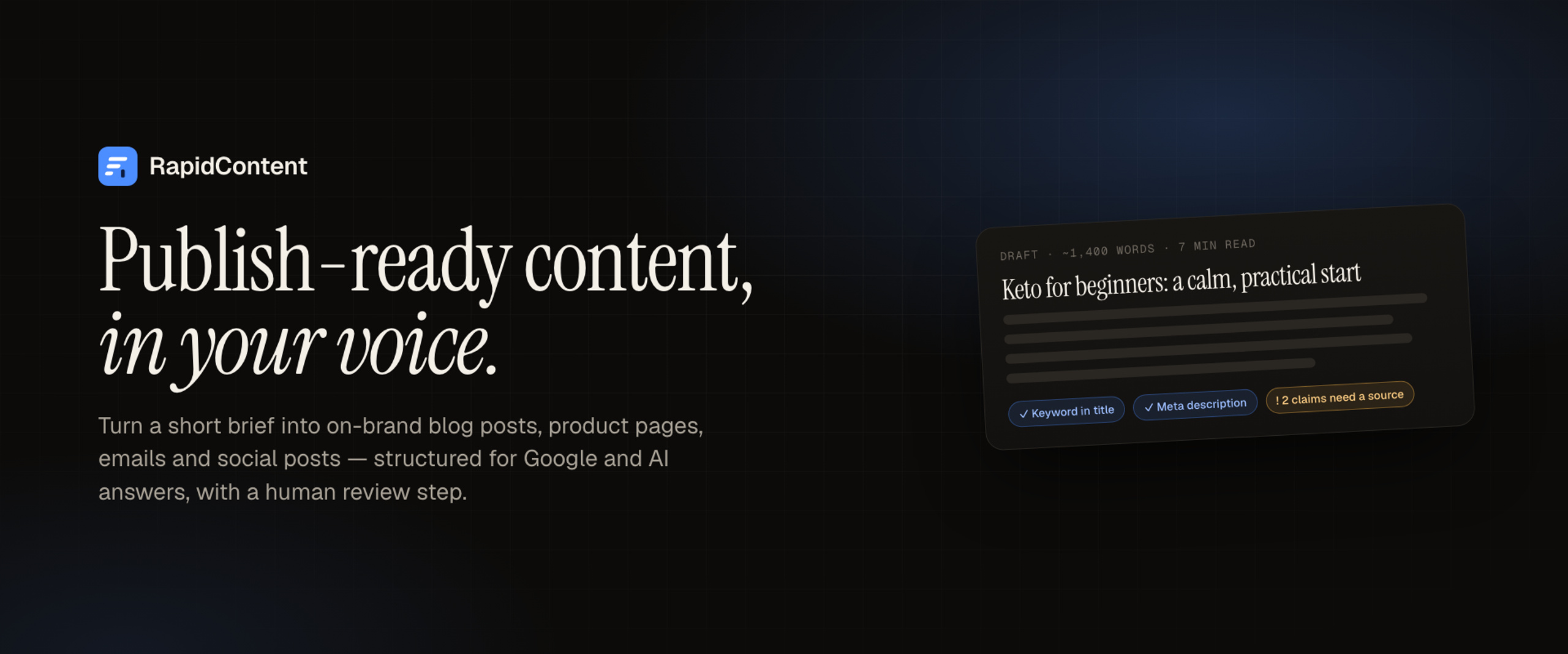 RapidContent