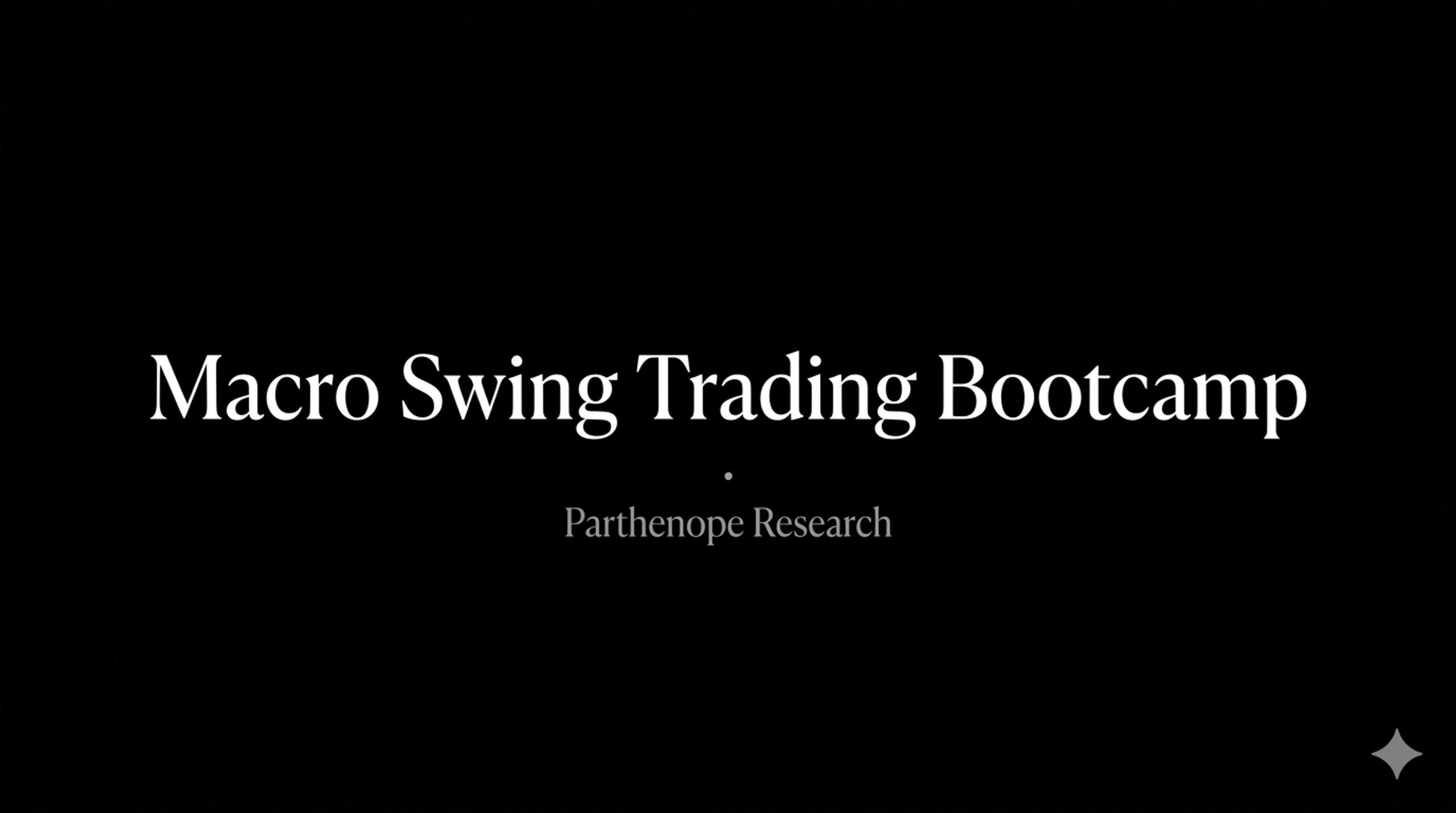 Macro Swing Trading Bootcamp · 1:1