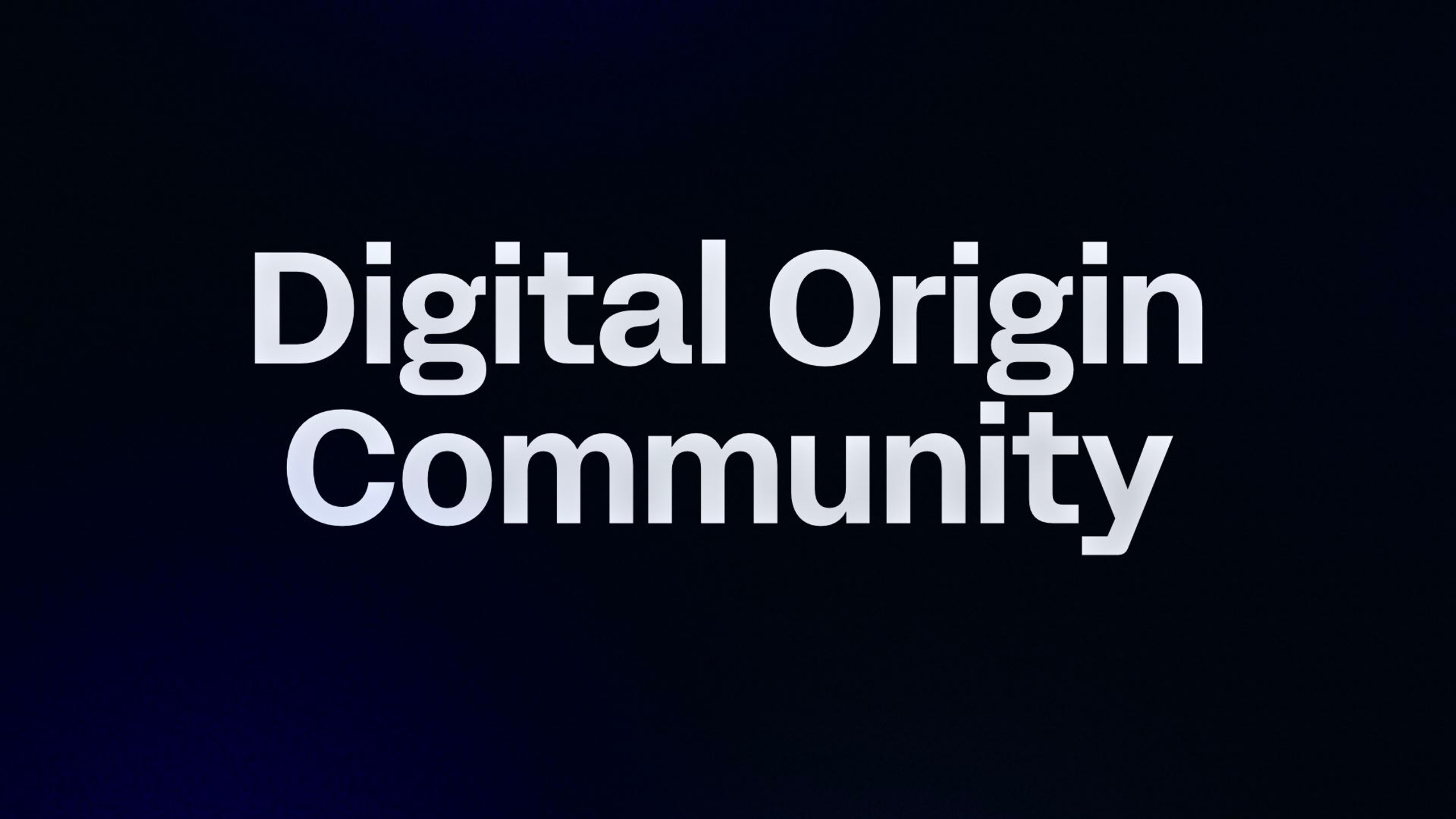 Digital Origin Community
