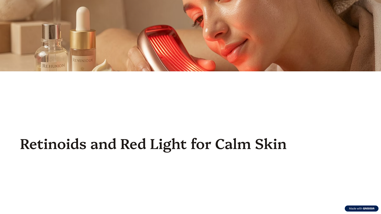 Retinoids and Red Light for Calm Skin