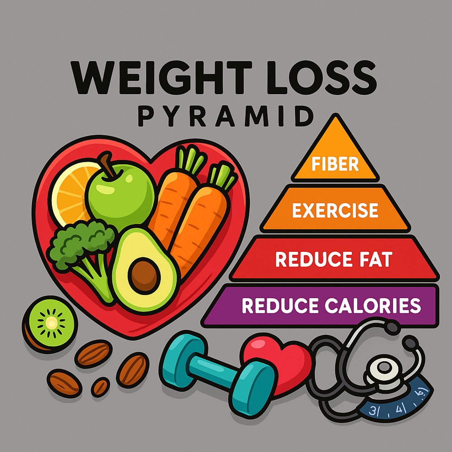 Weight loss pyramid