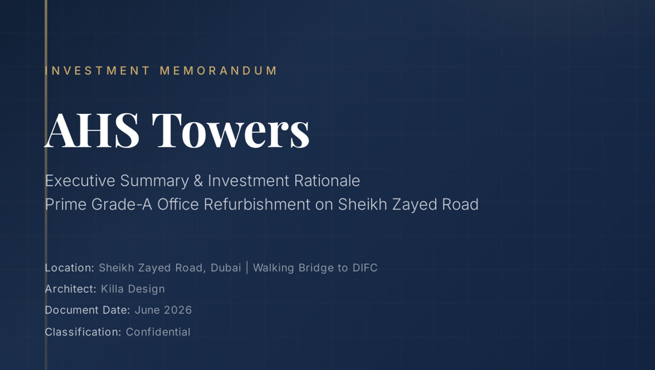 AHS Towers, Sheikh Zayed Road.