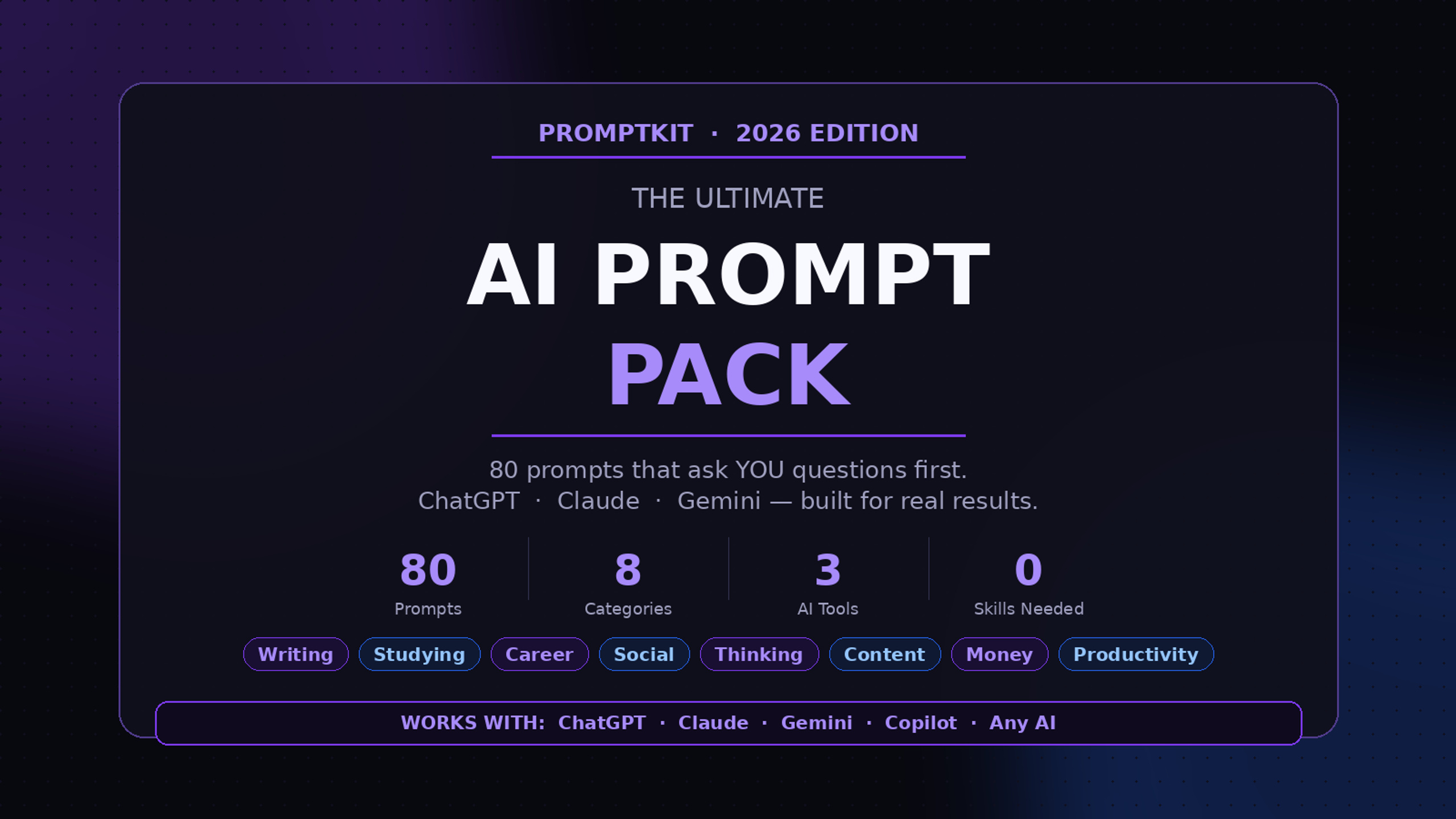 The Ultimate AI Prompt Pack (2026 Edition)