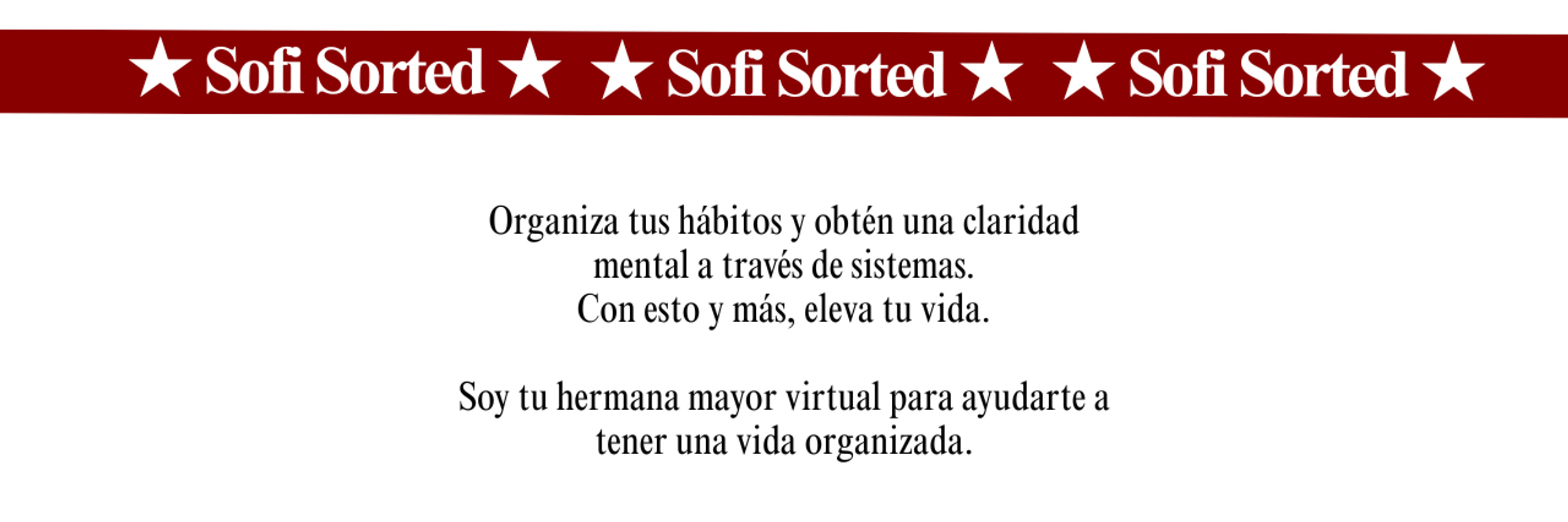 Sofi Sorted