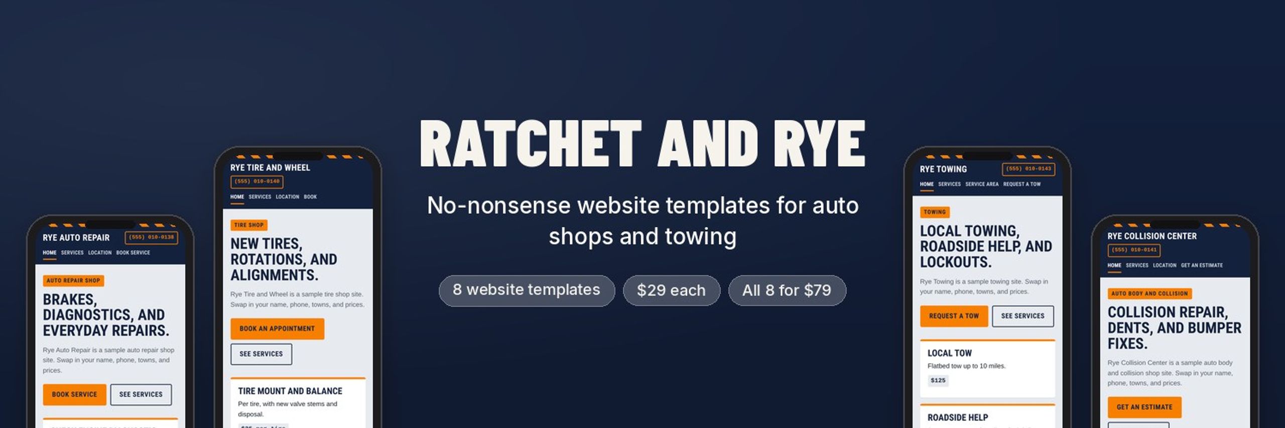 Ratchet and Rye Templates