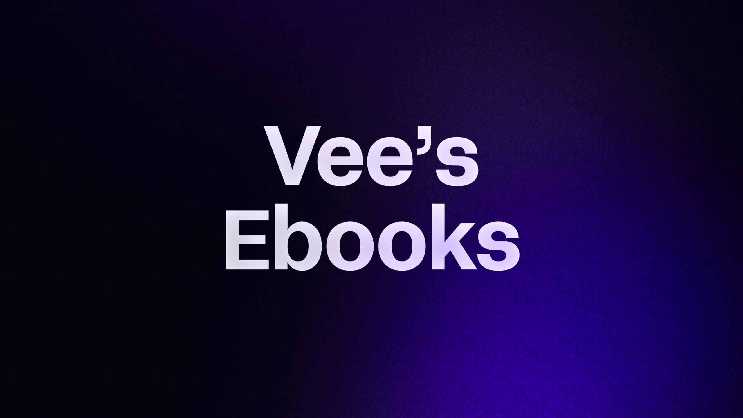 Vee’s Ebooks