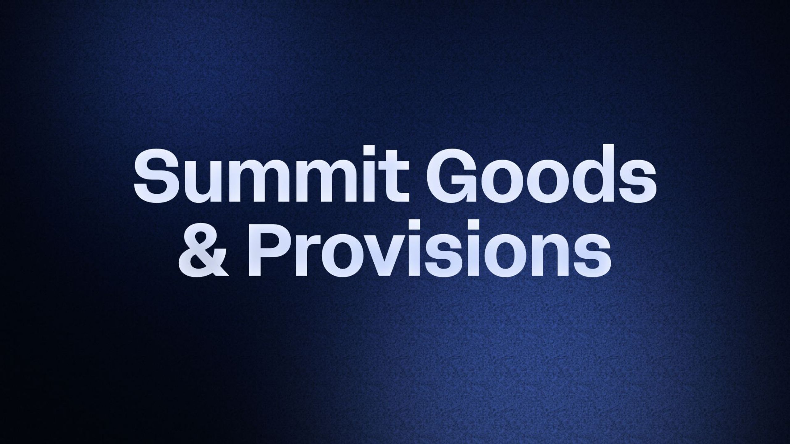Summit Goods & Provisions