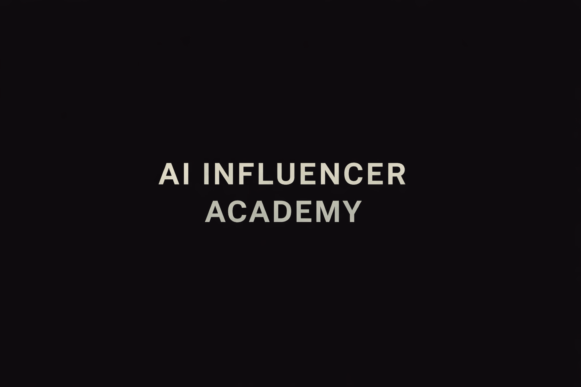 AI Influencer Academy