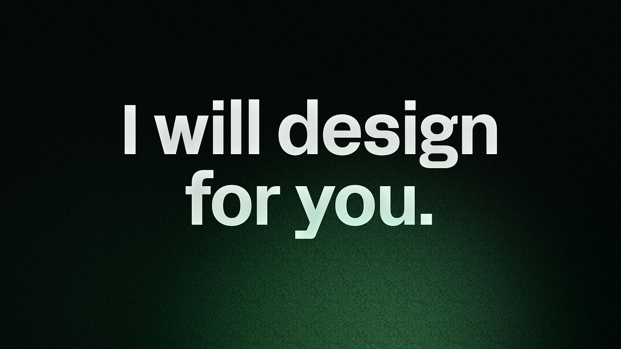 I will design for you. 