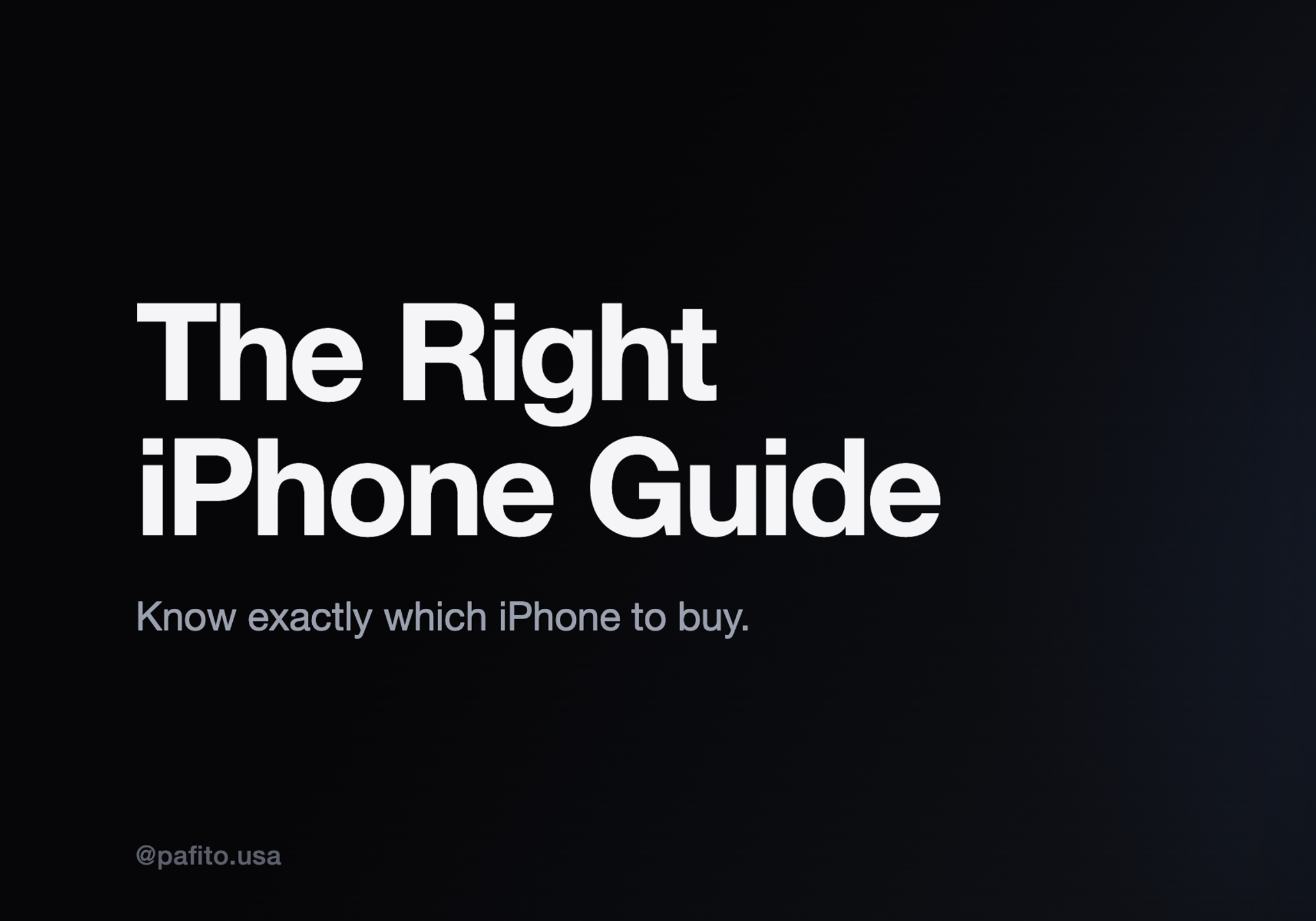 The Right iPhone Guide