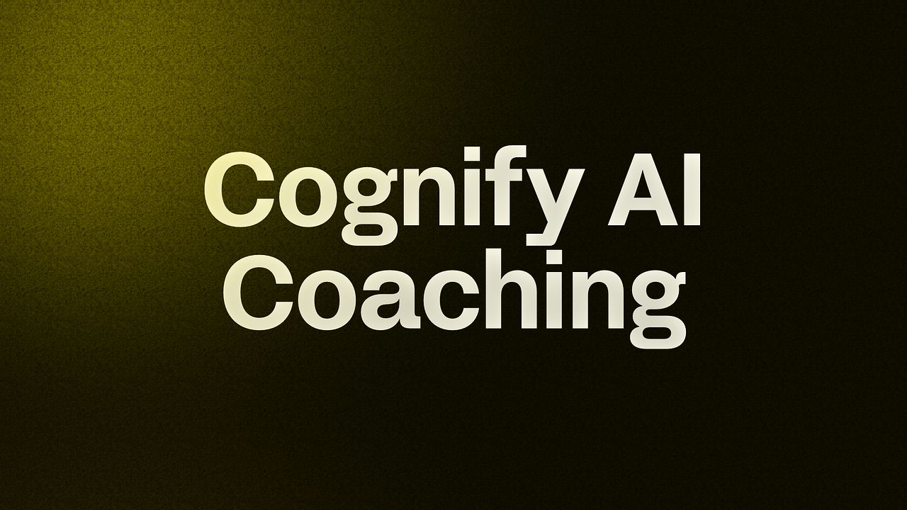 Cognify AI Coaching
