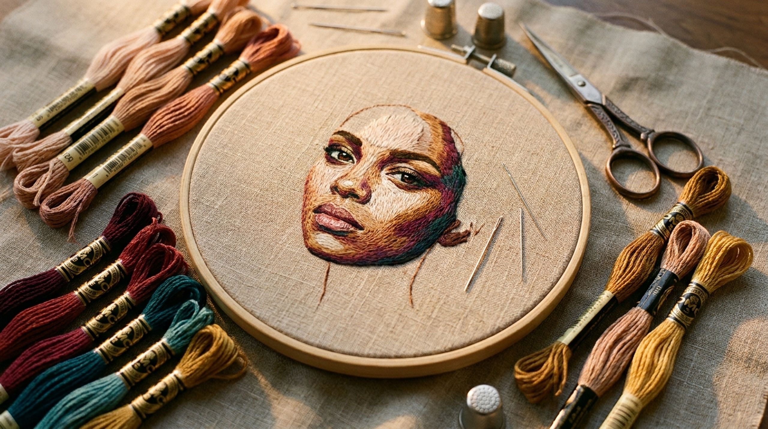Satin Stitch Portrait Mastery