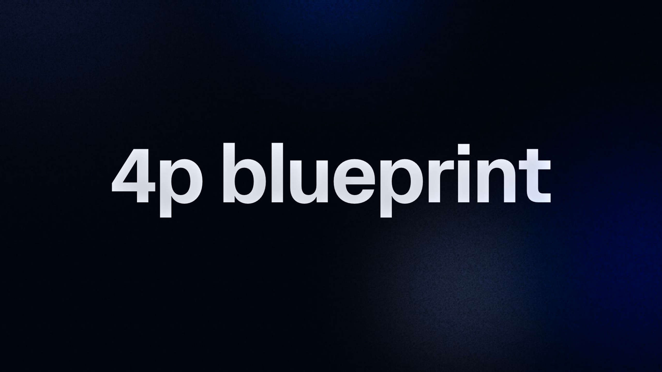 4p blueprint 