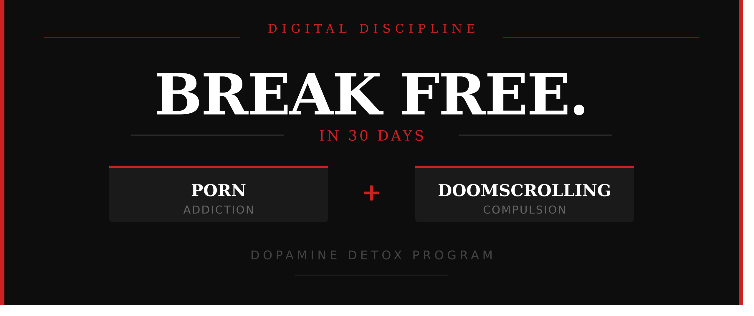 Digital Discipline 30 Day Reset
