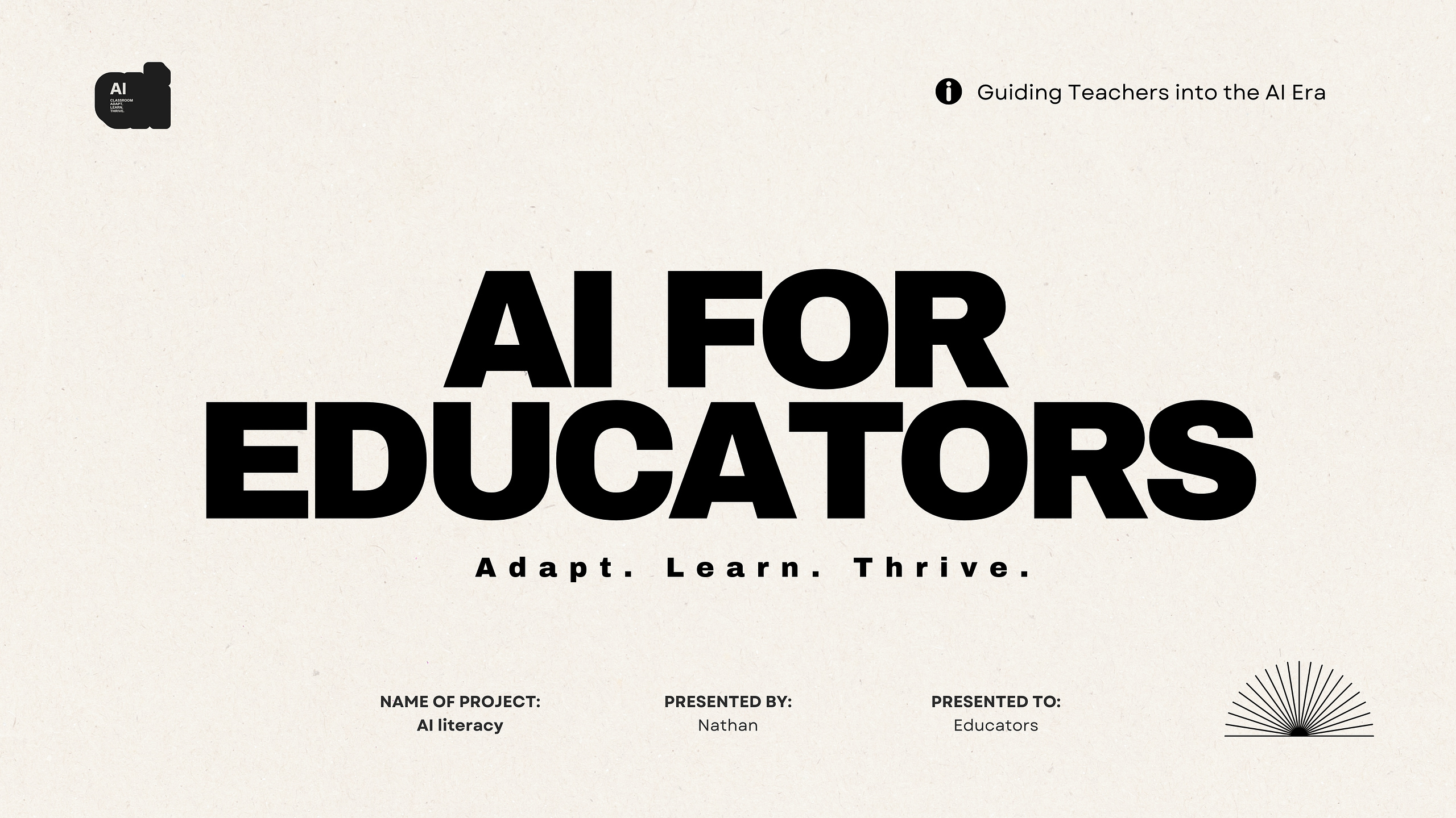 AI for Educators
