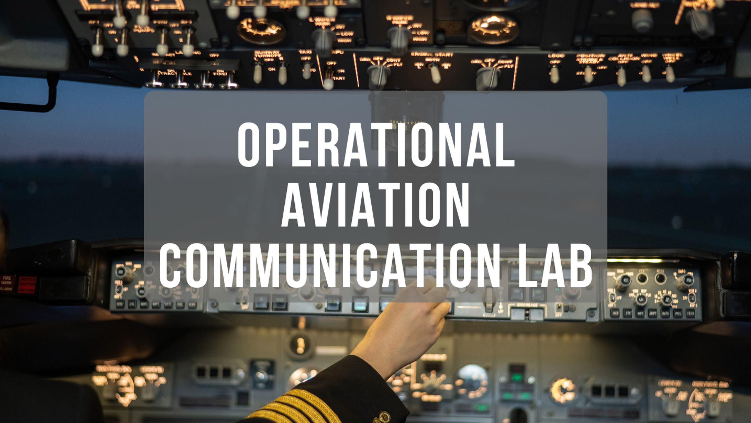 Operational Aviation Communication Lab