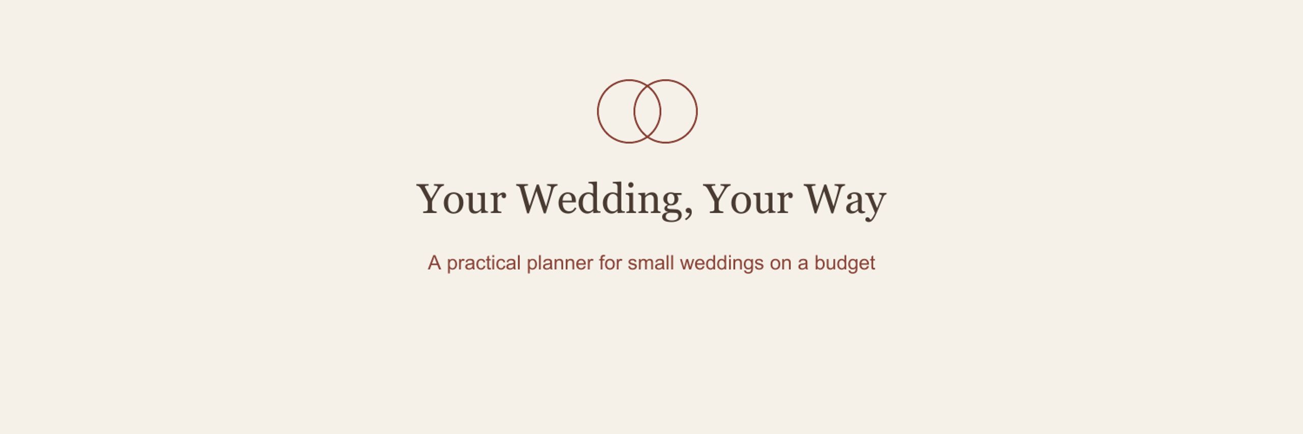 Your Wedding, Your Way