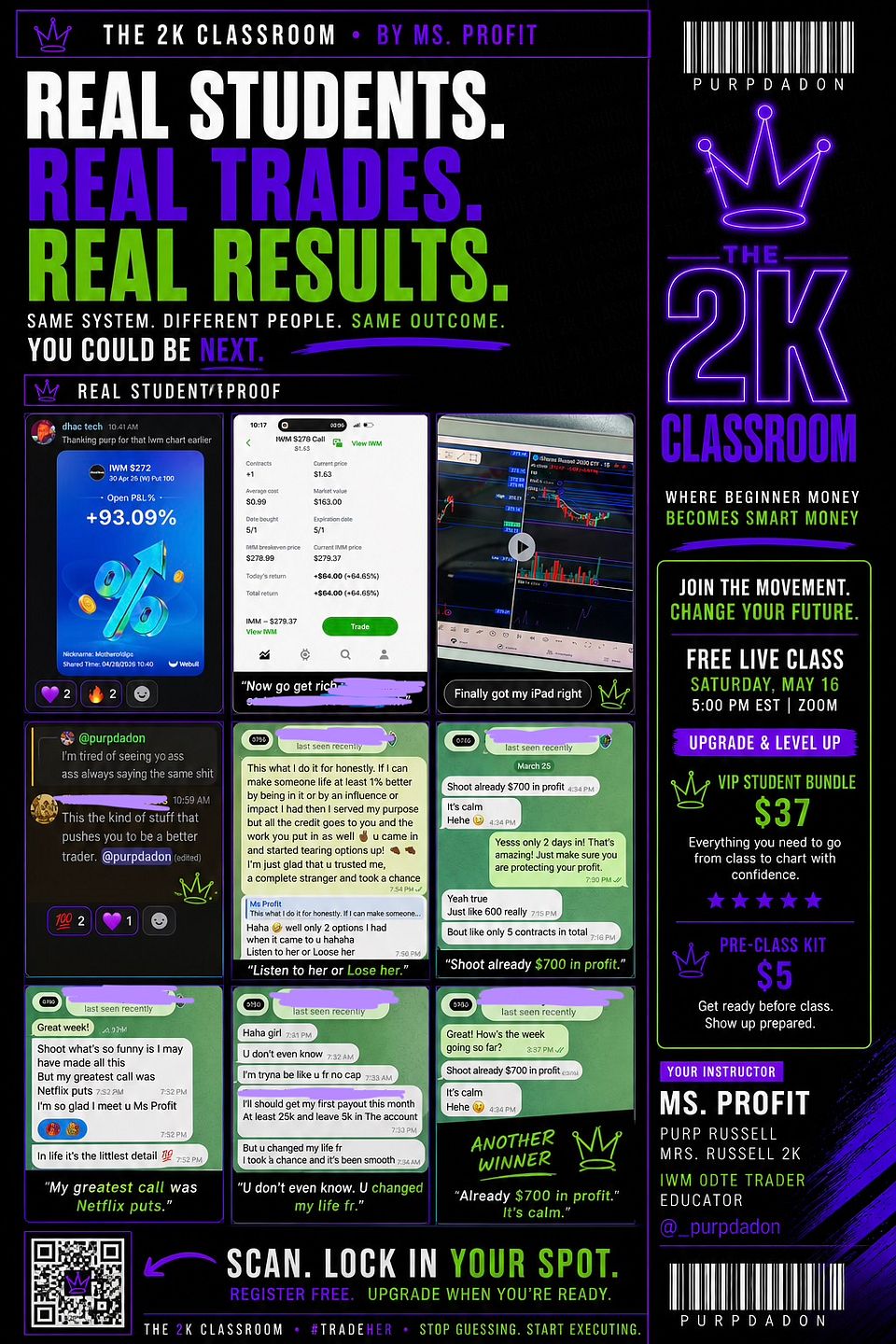 Ms Profit • the 2k Classroom