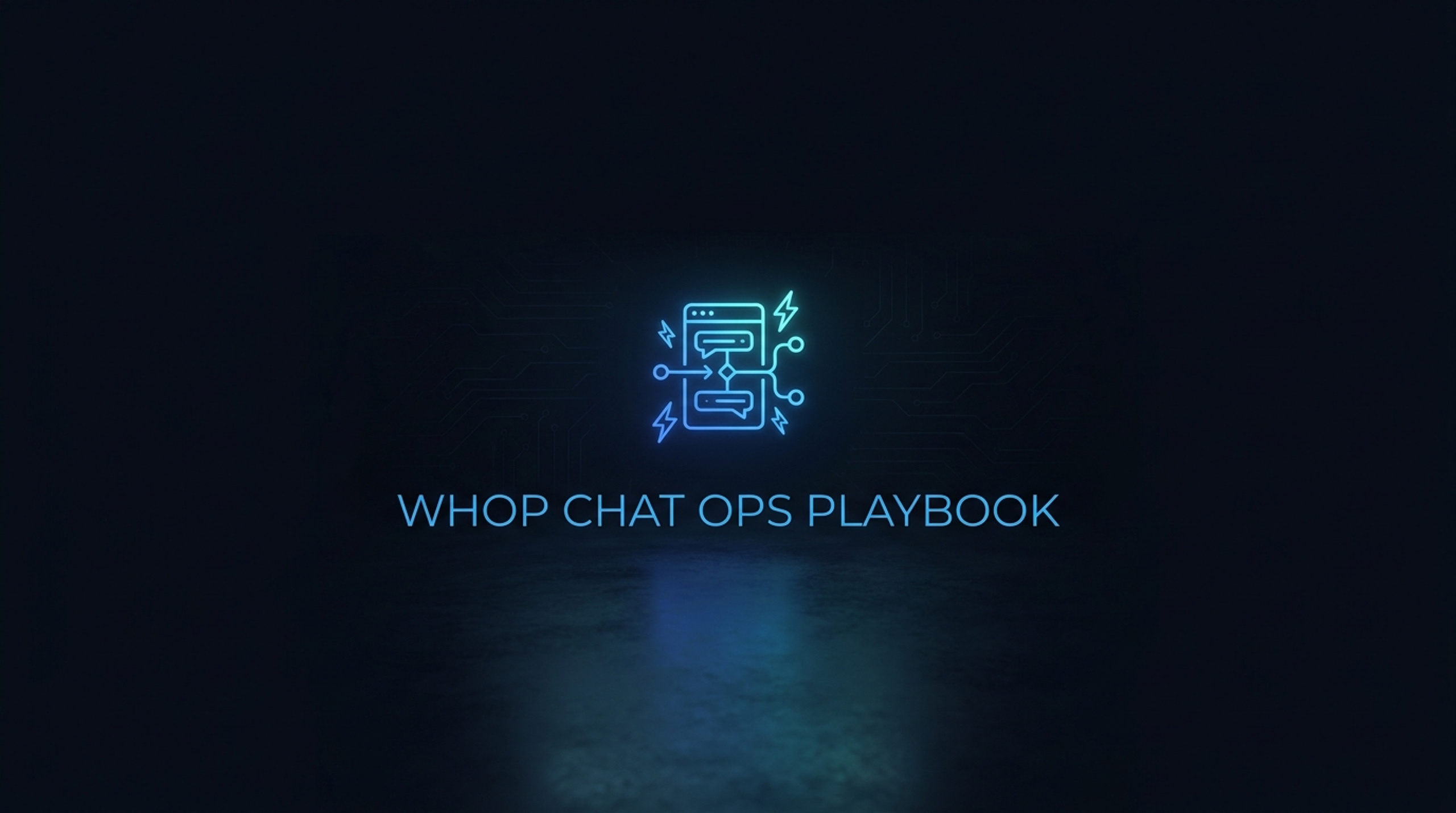 Chat Ops Playbook