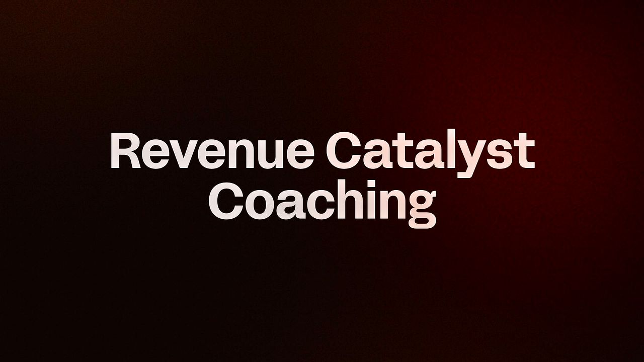Revenue Catalyst Coaching