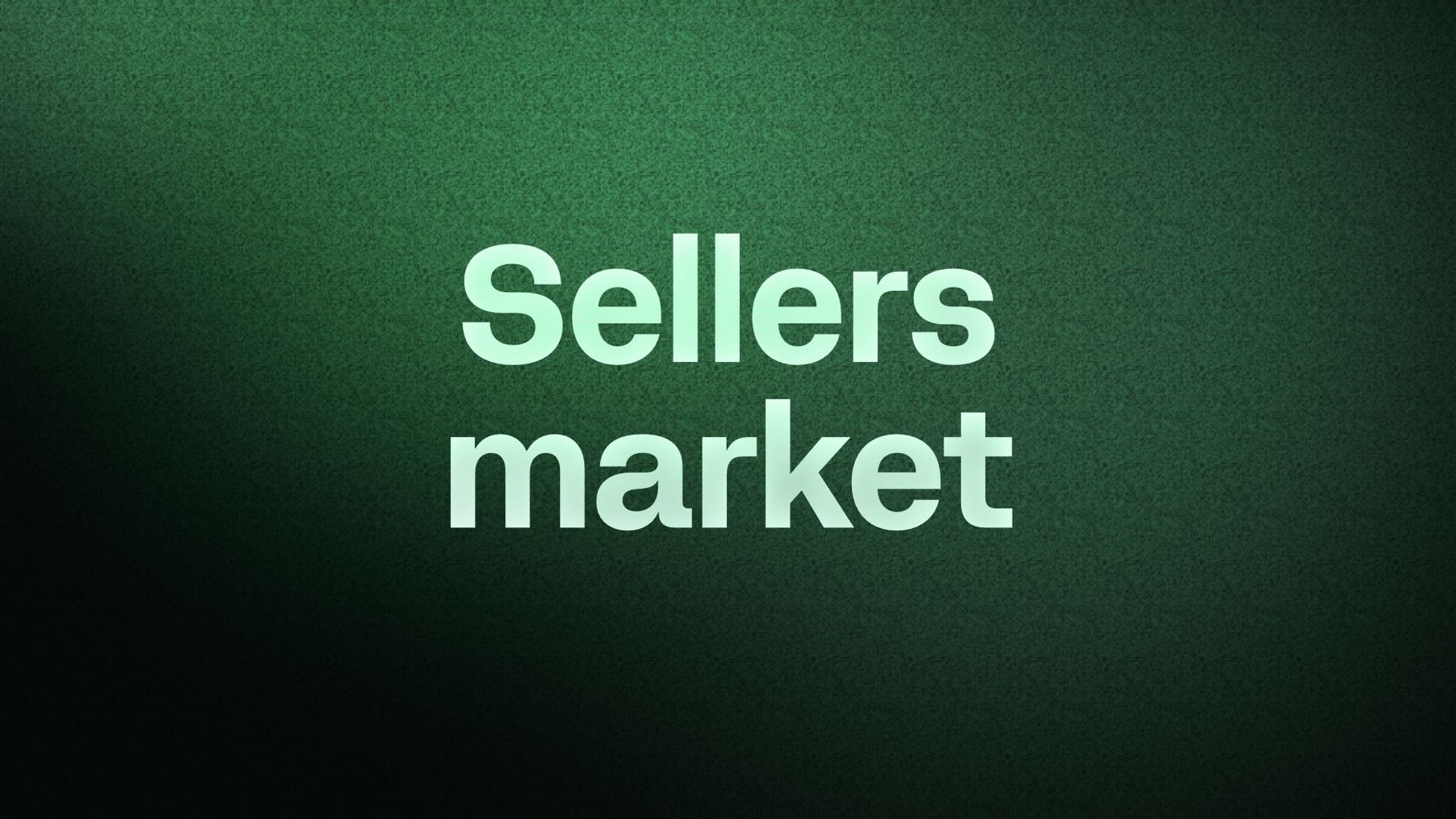 Sellers market