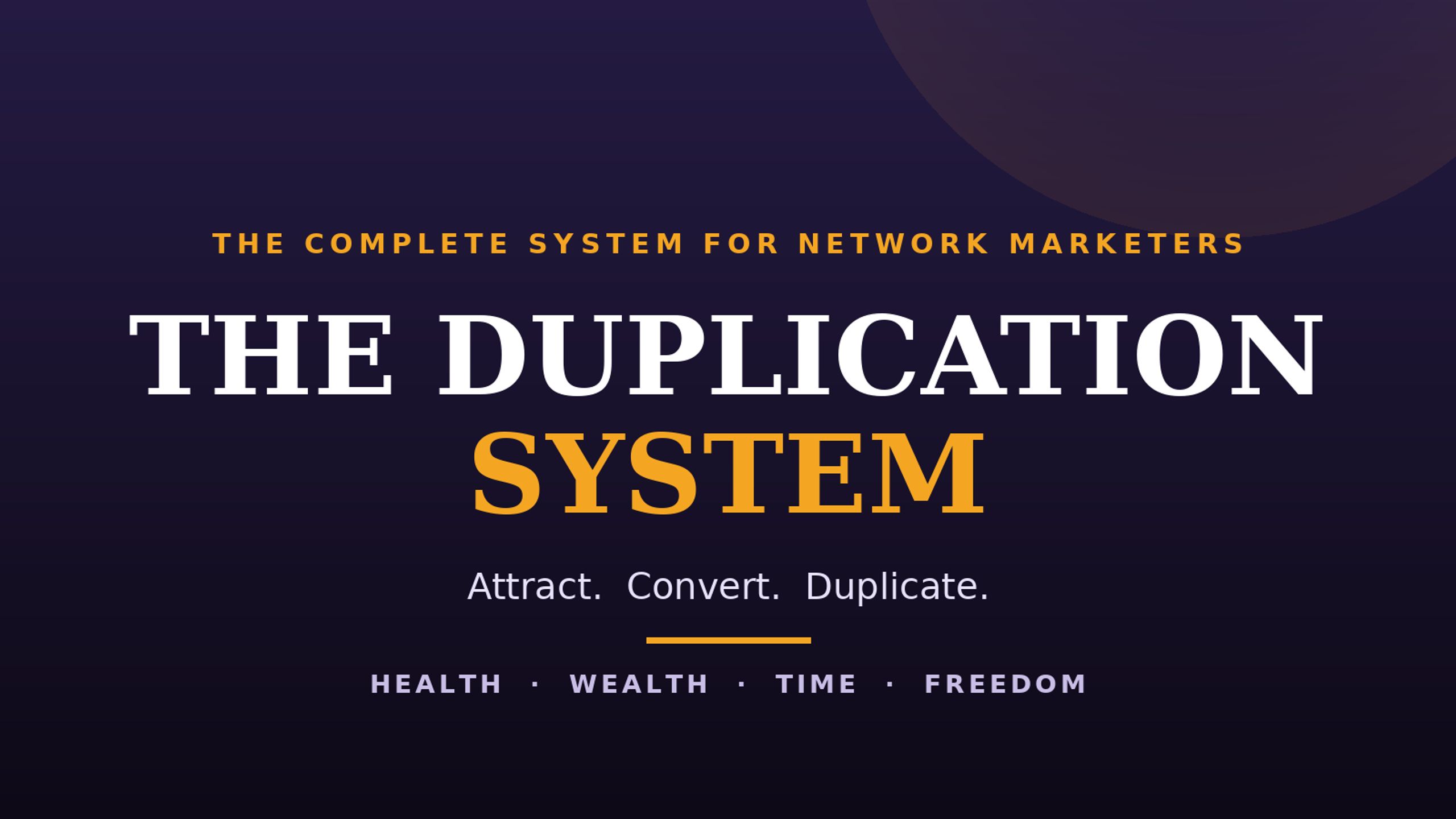 The Duplication System