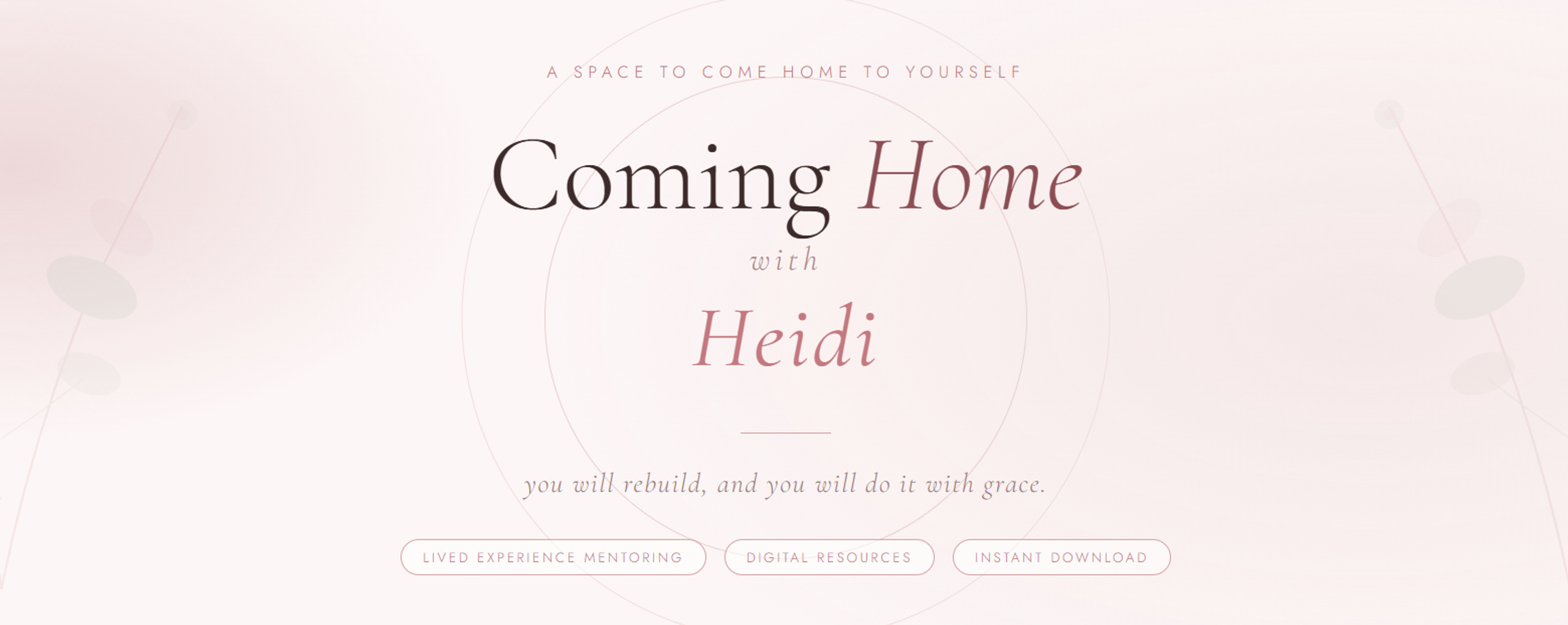 Coming Home with Heidi