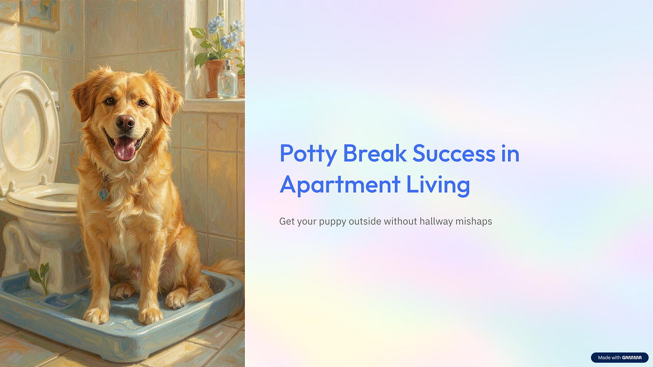 Apartment Living: Potty Break Success