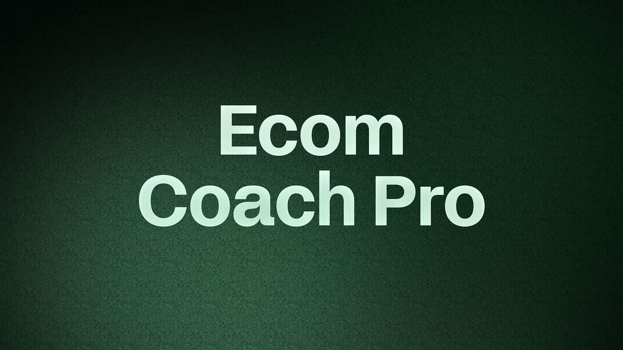 Ecom Coach Pro