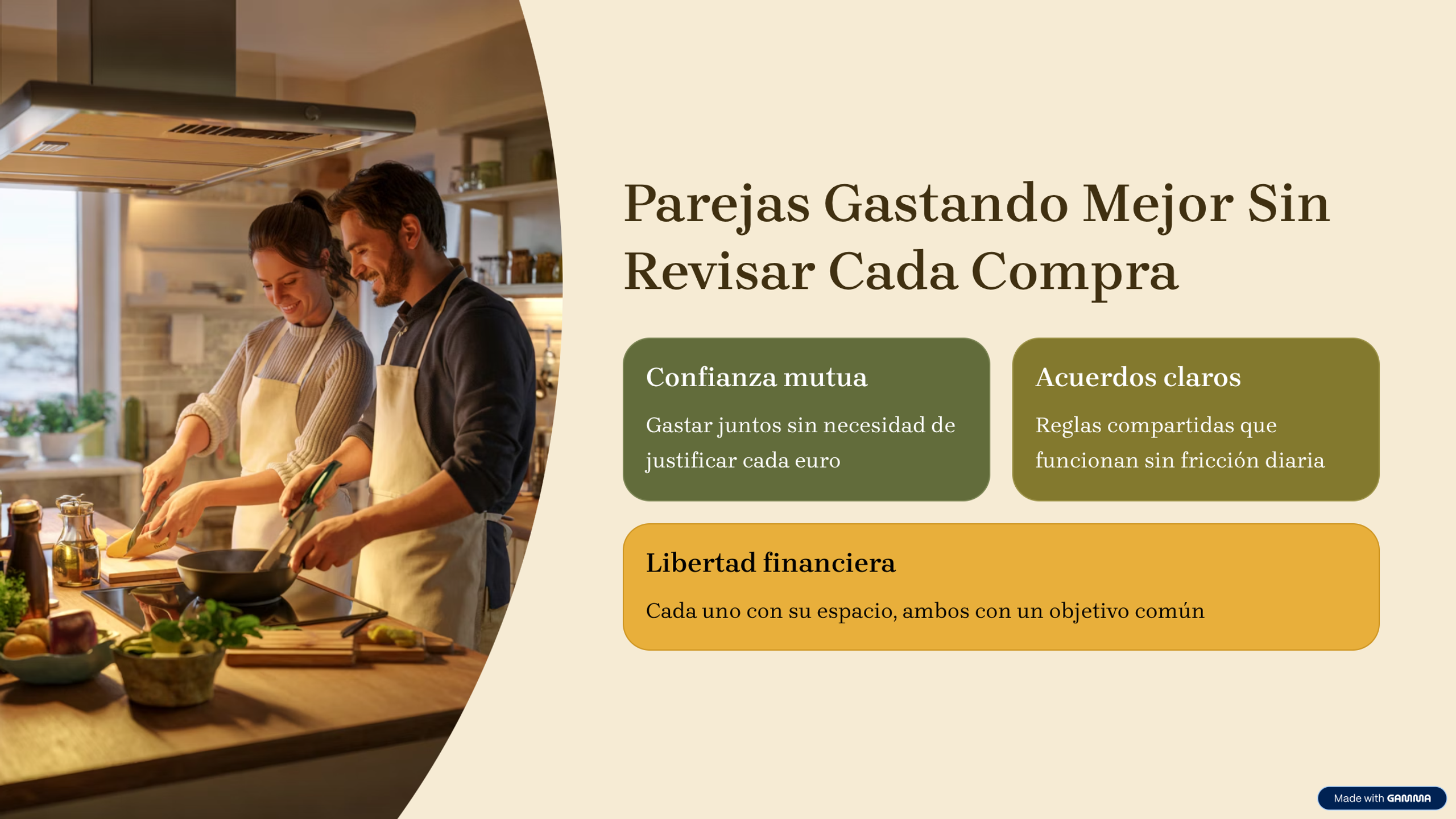 Parejas gastan sin discutir