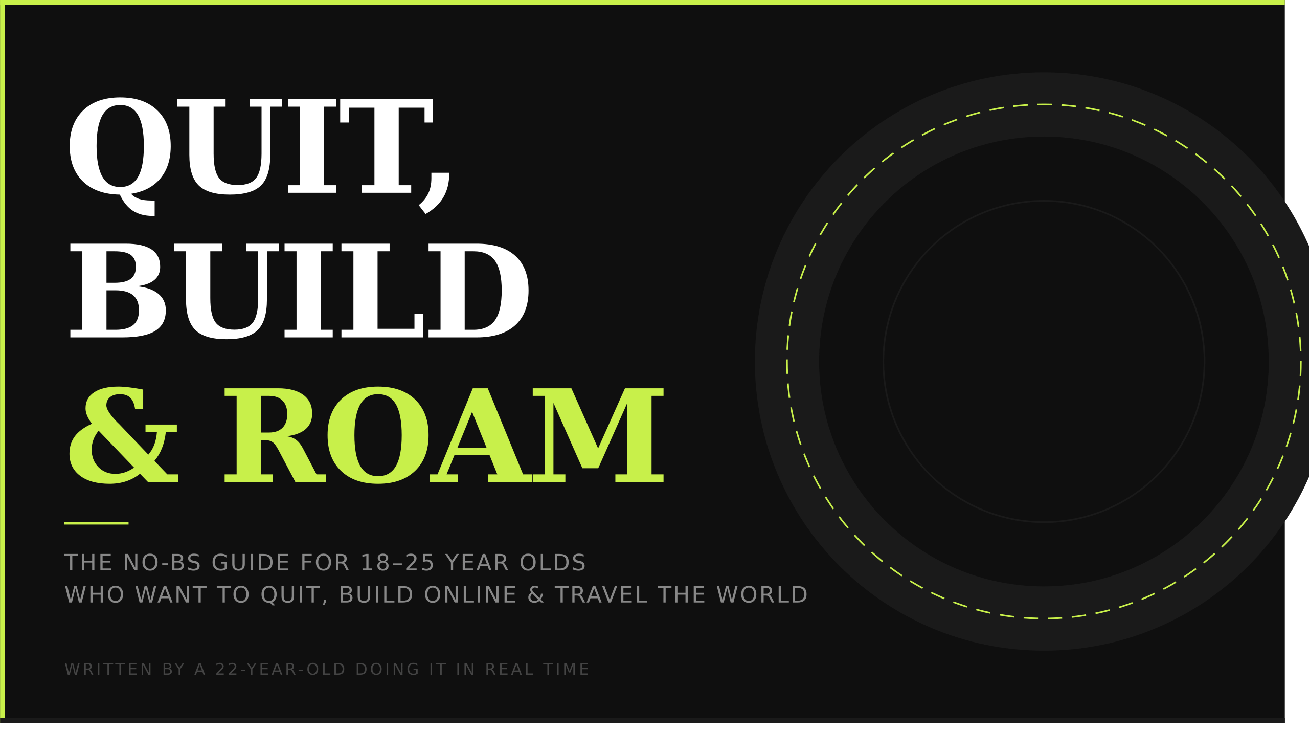 Quit, Build & Roam