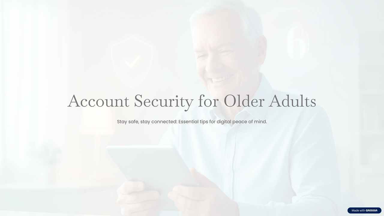 Account Security for Older Adults