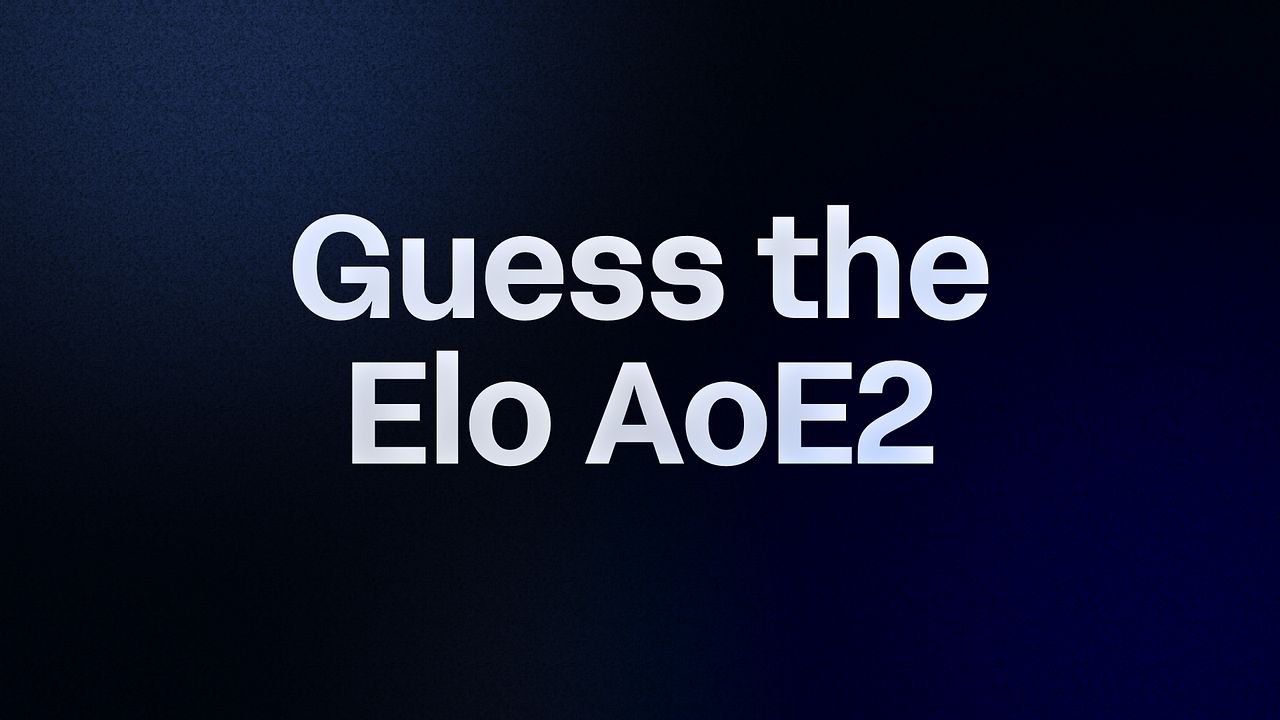 Guess the Elo AoE2