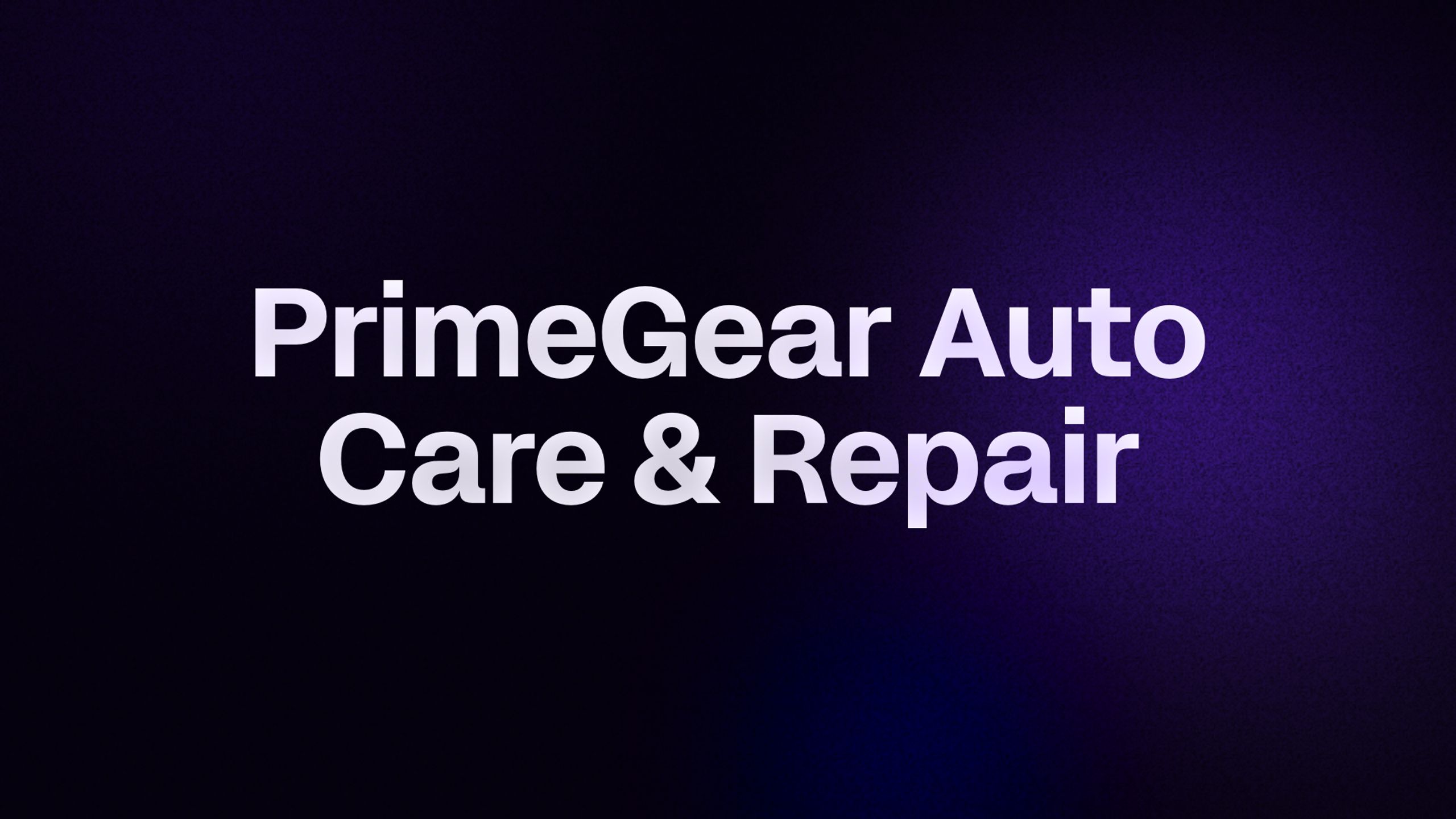 PrimeGear Auto Care & Repair