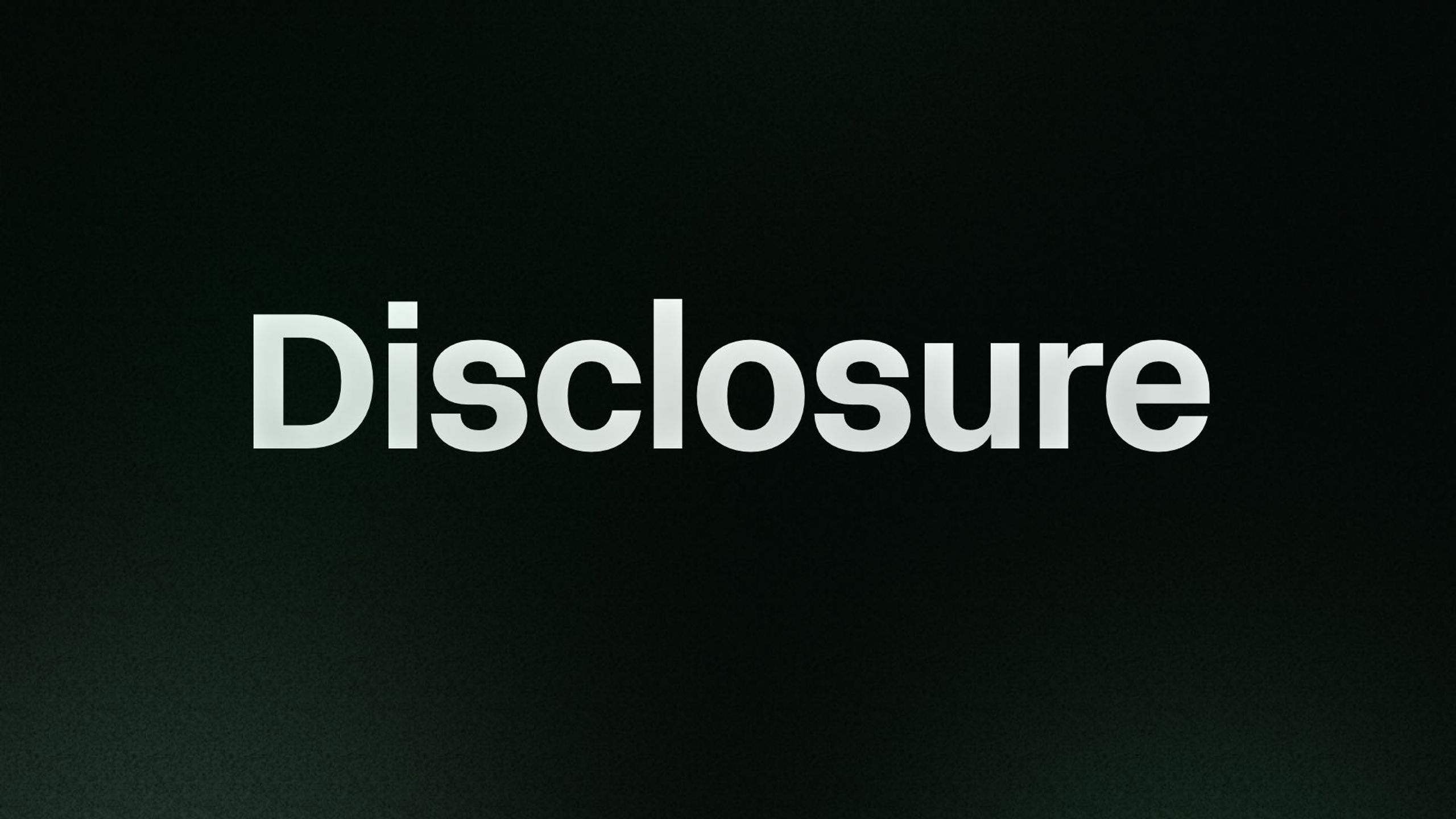 Disclosure 