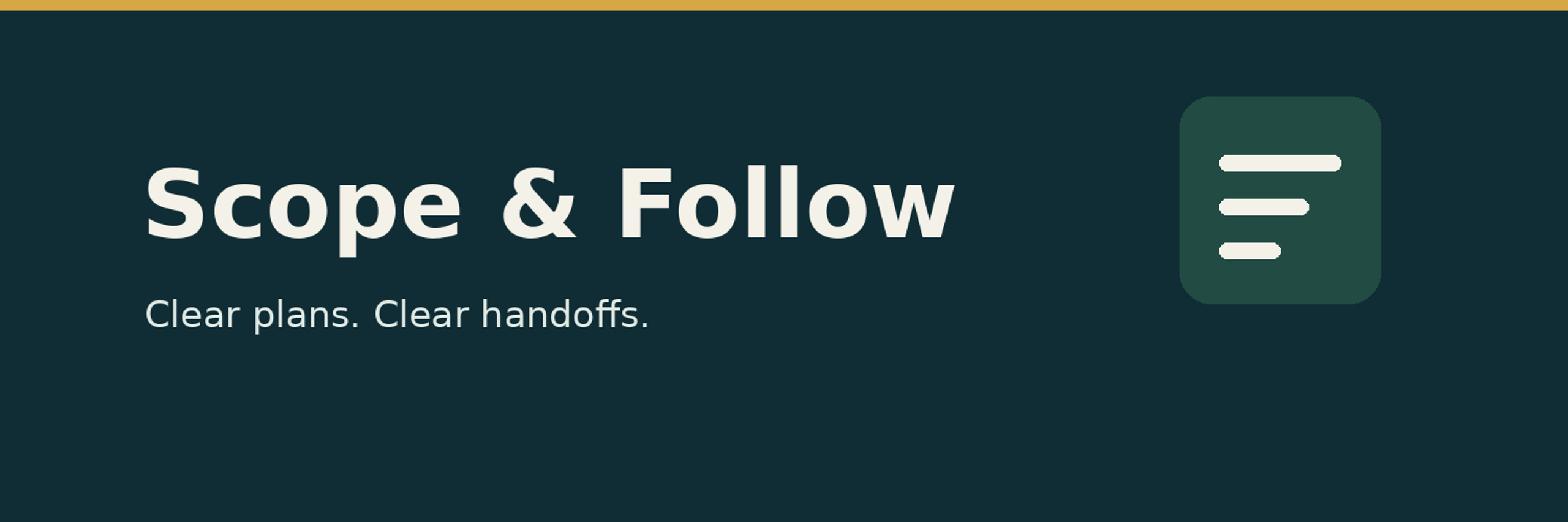 Scope & Follow