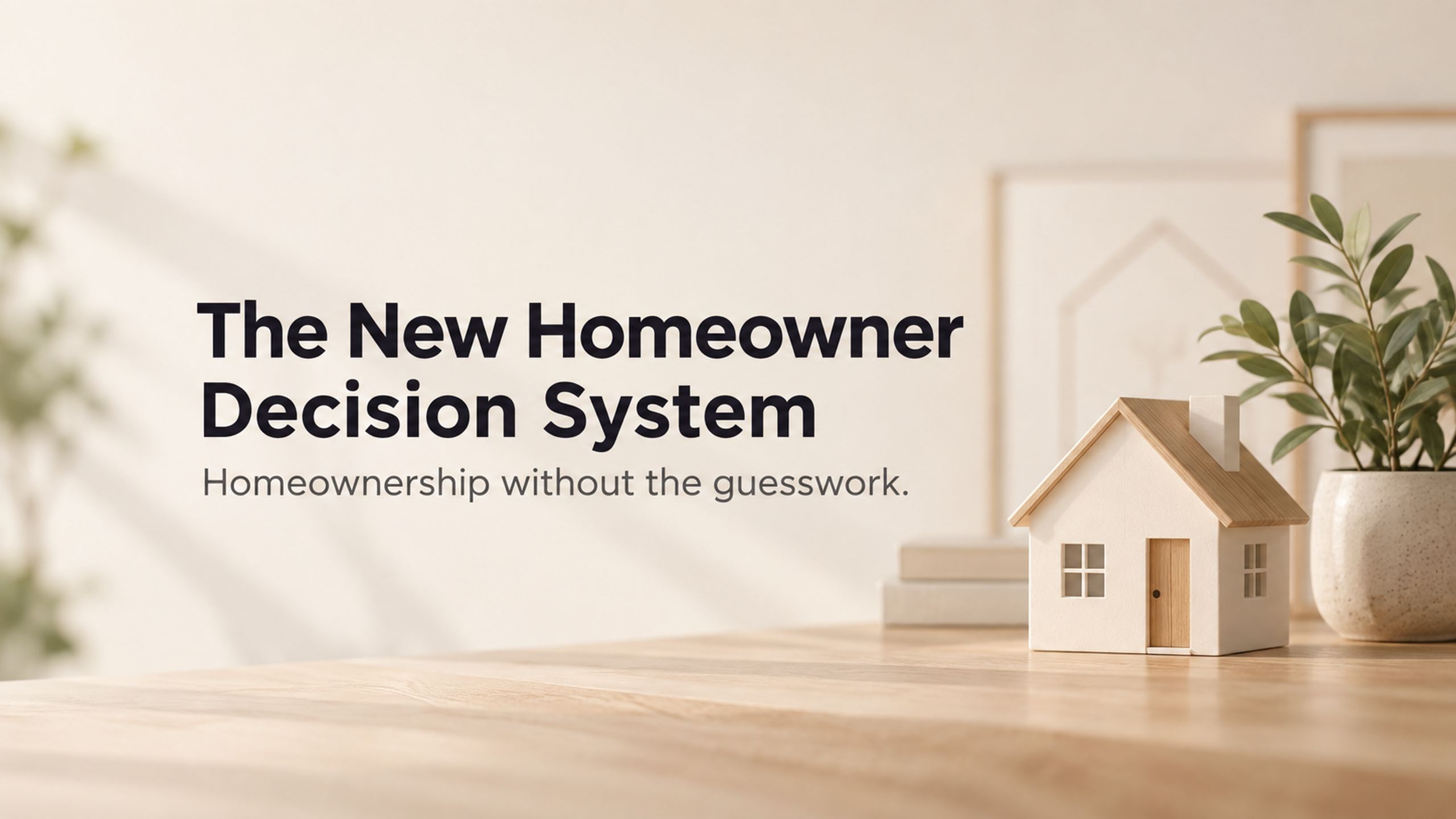 The New Homeowner Decision System