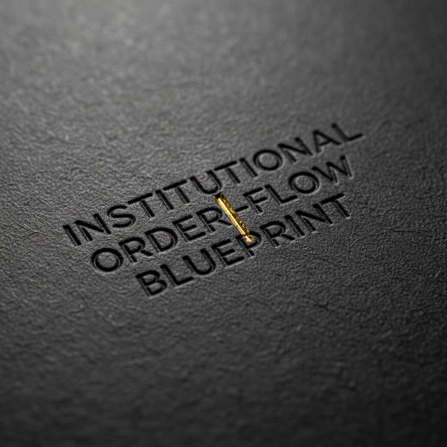Institutional Order-Flow Blueprint