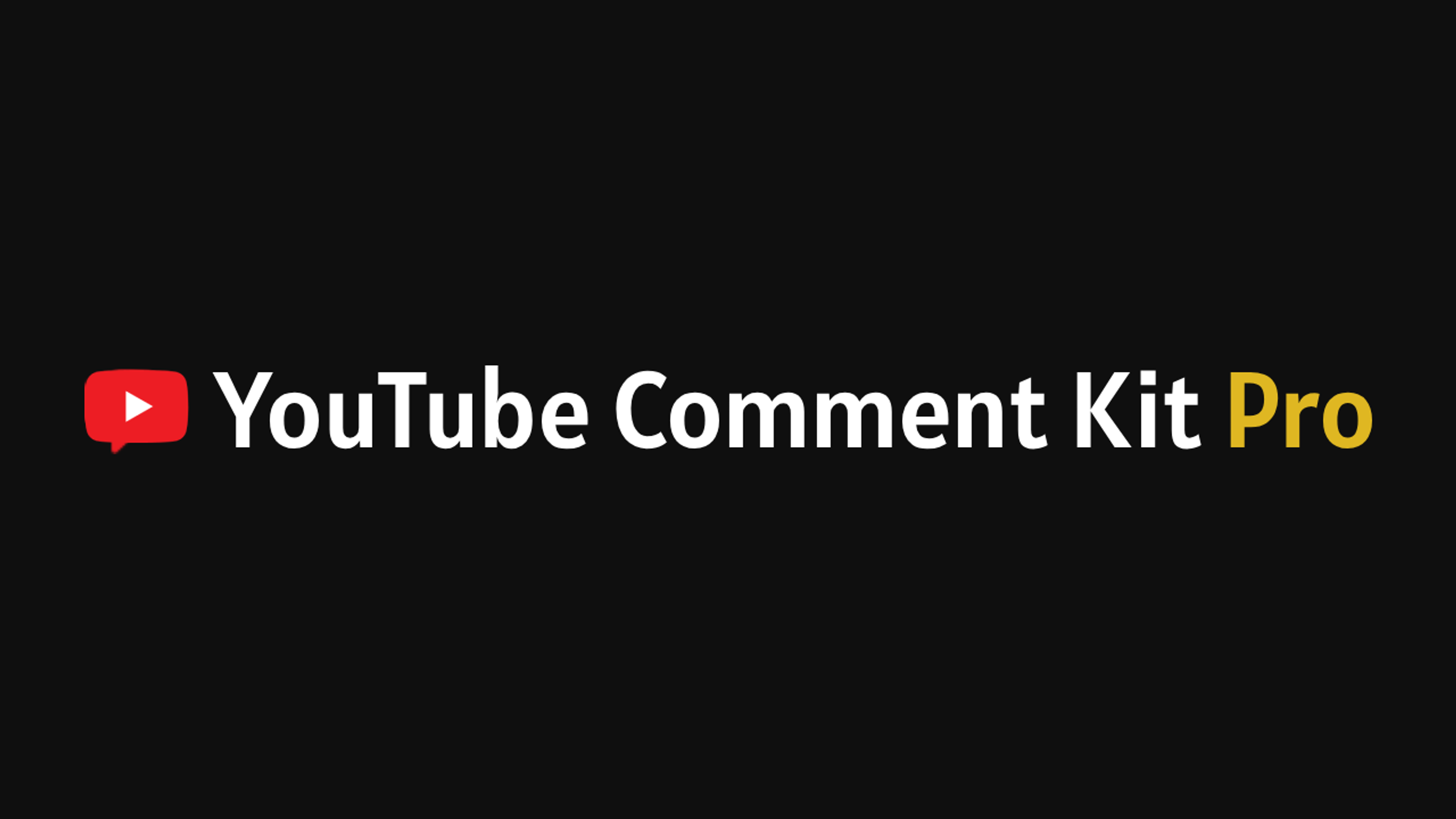 YouTube Comment Kit